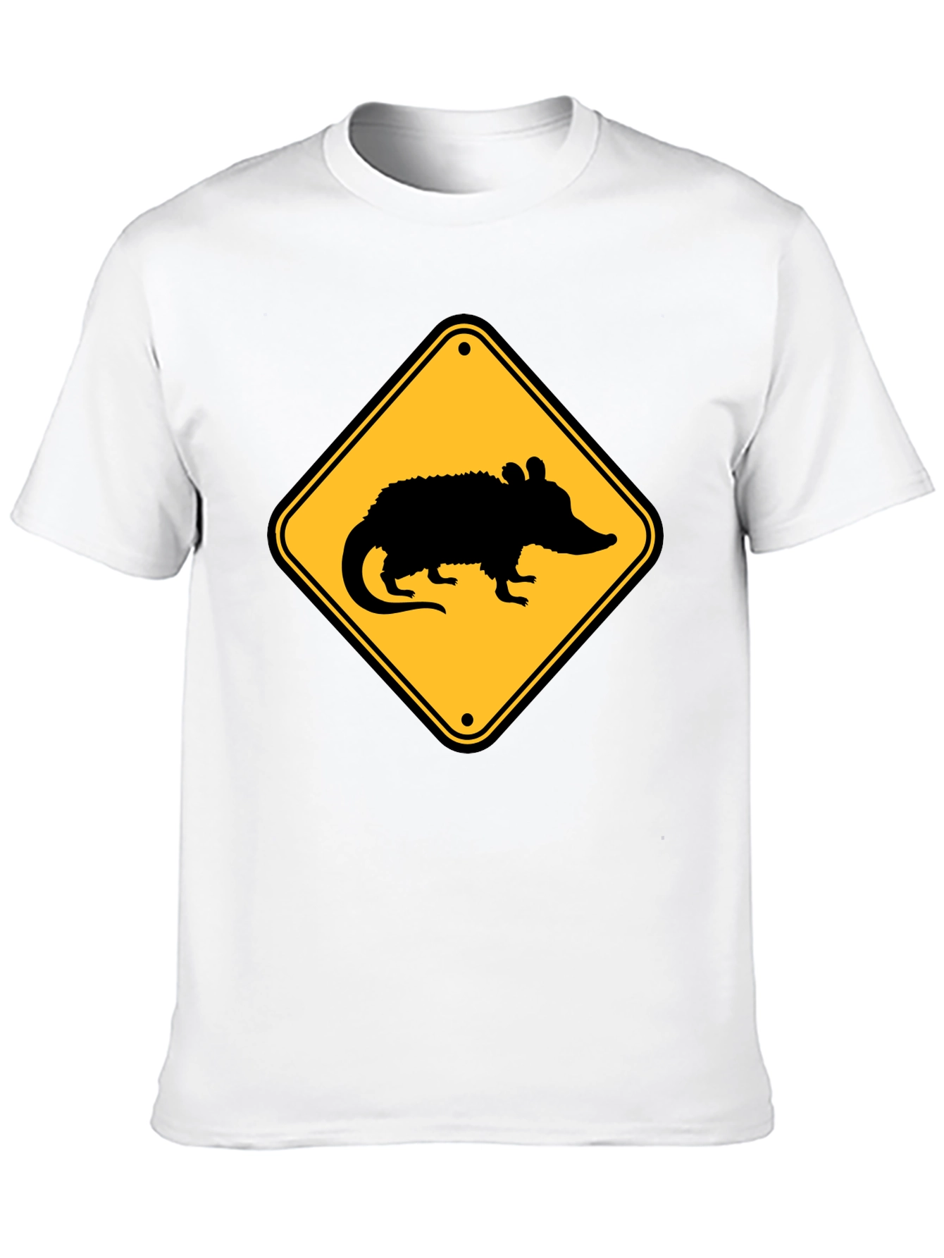 Black Opossum Crossing T-Shirt - Black view 10