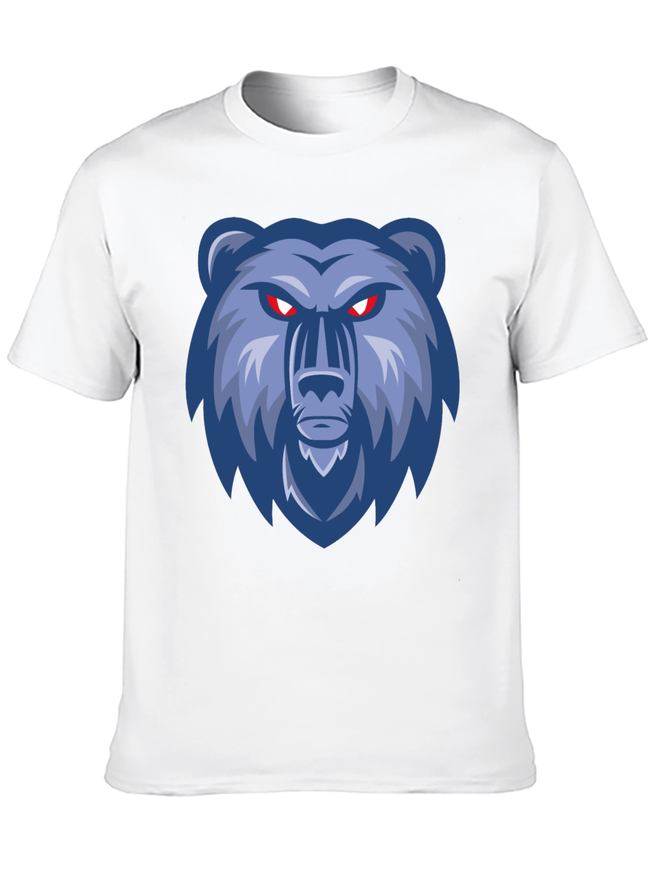 Black Men's Black T-Shirt with Bear Graphic view 10