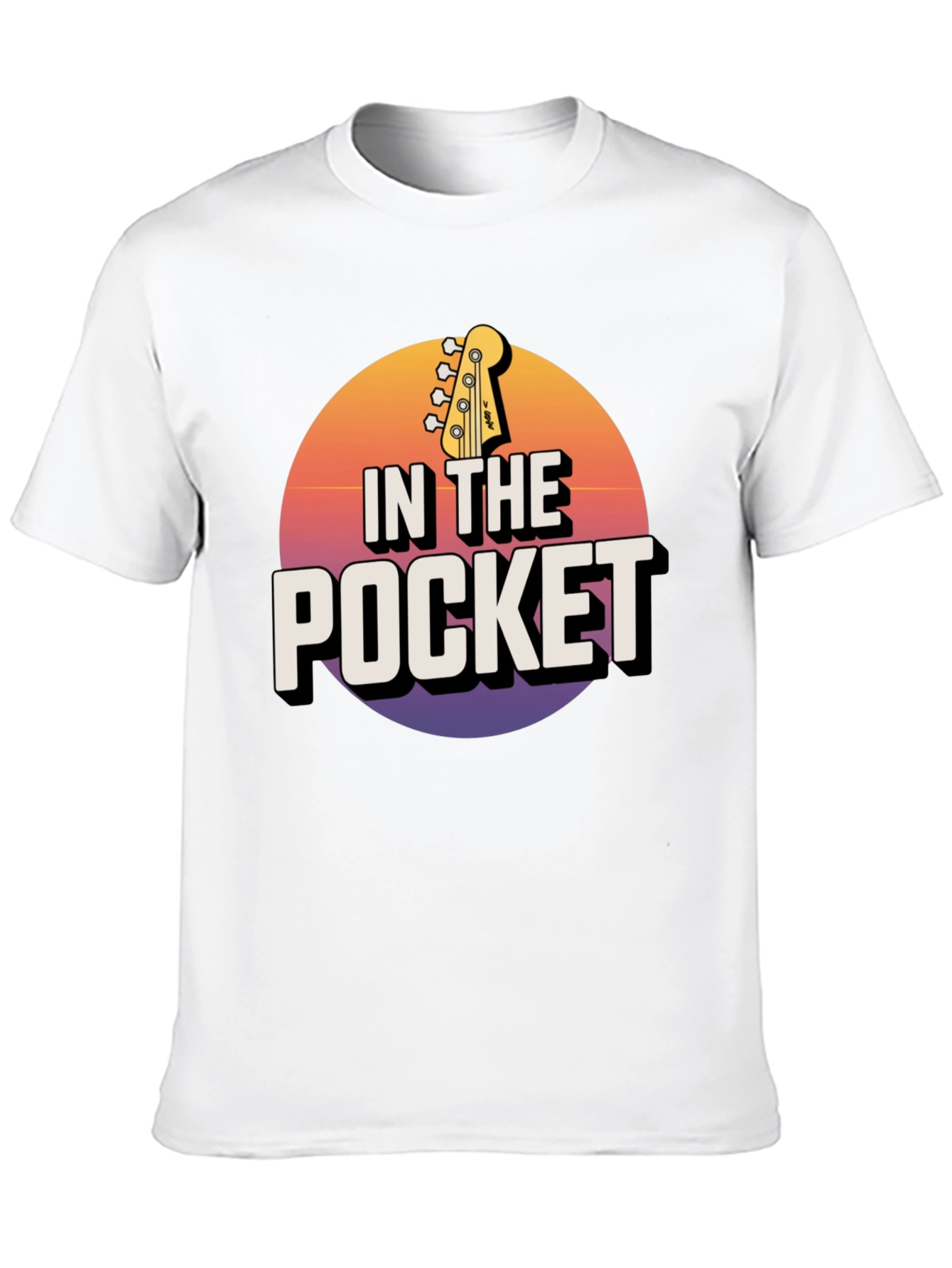 Black In the Pocket Bass Guitar Graphic Tee view 10