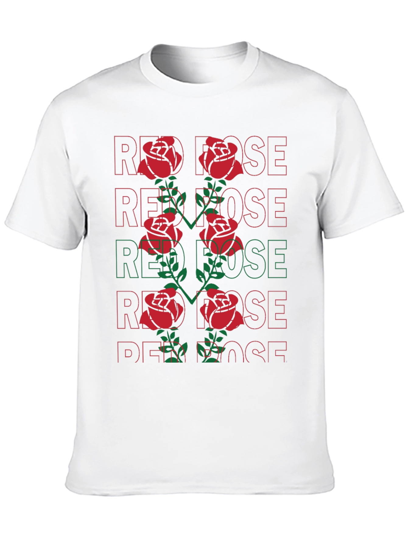 Black Red Rose Graphic Tee - Bold Floral Statement view 10