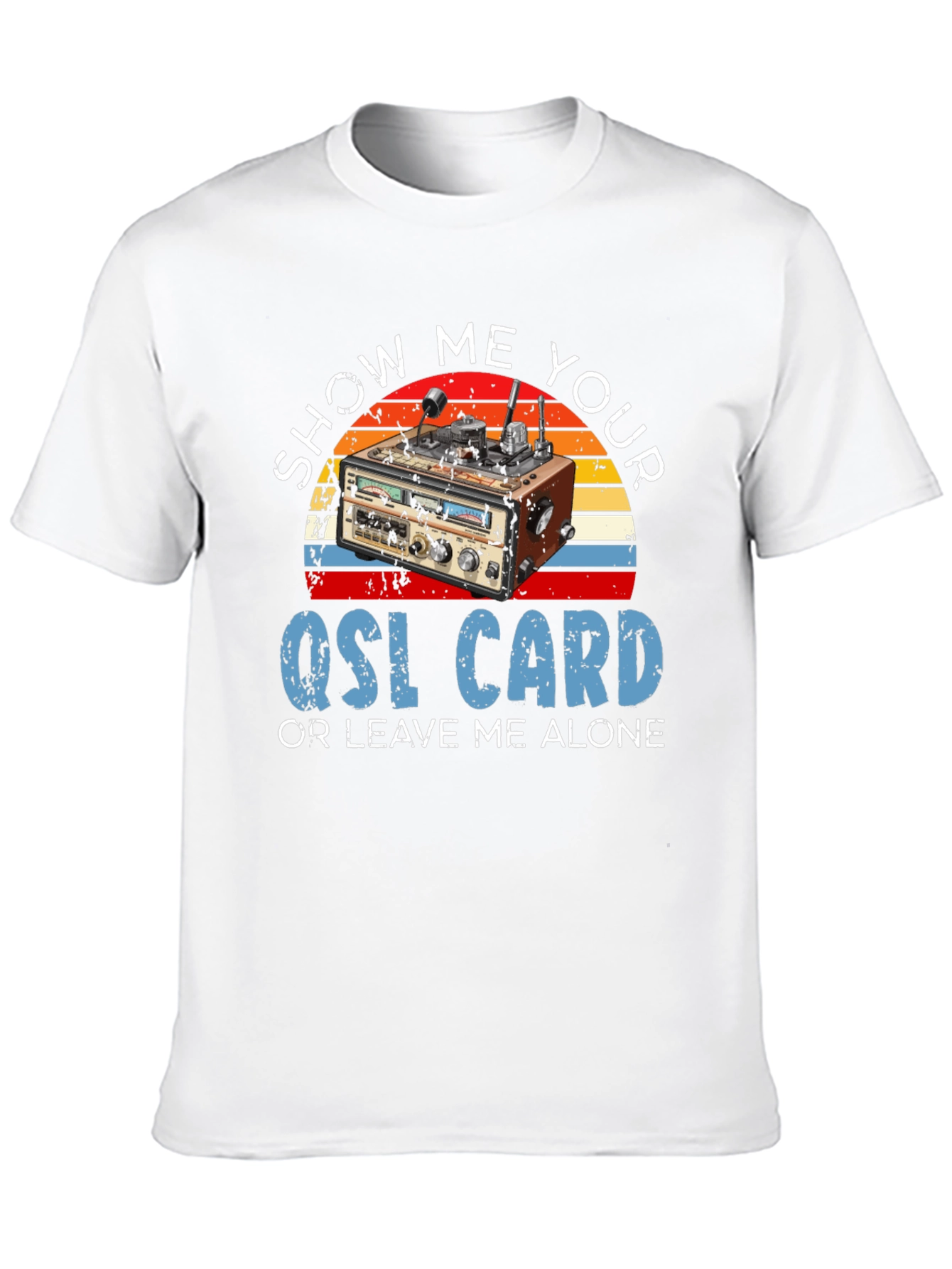 Black Show Me Your QSL Card T-Shirt view 10