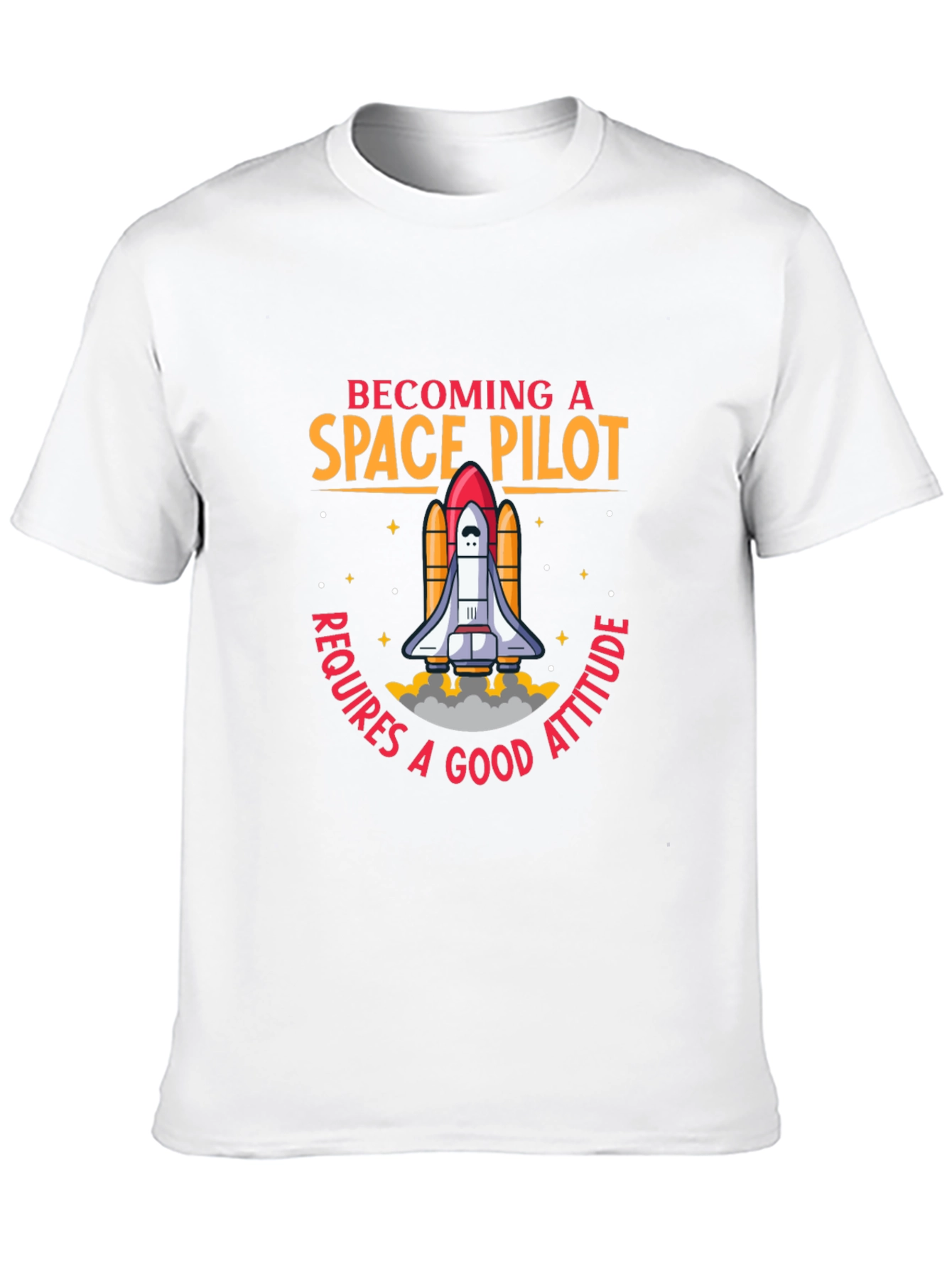 Black Space Pilot Graphic T-Shirt view 10