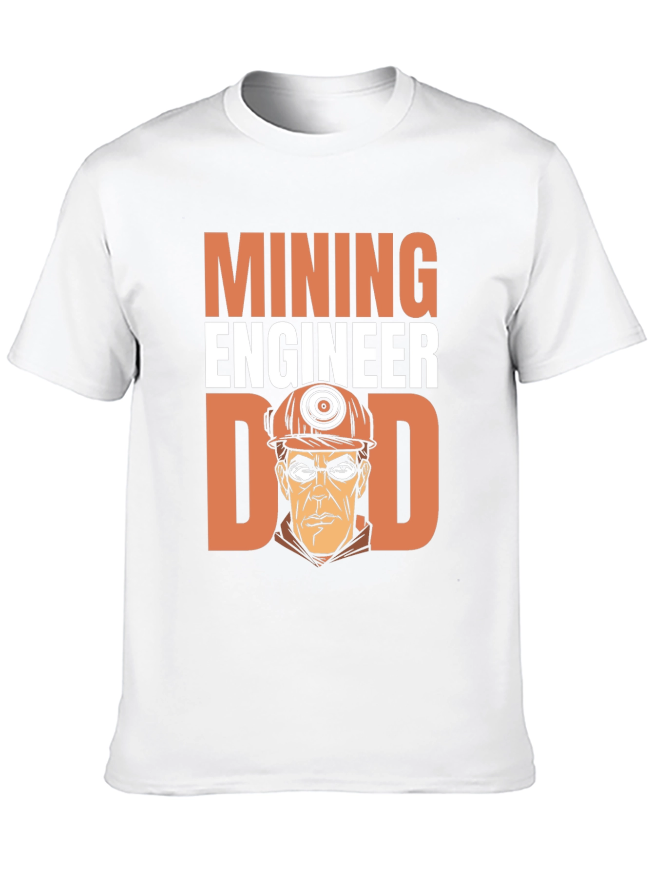 Black Mining Engineer Dad T-Shirt view 10