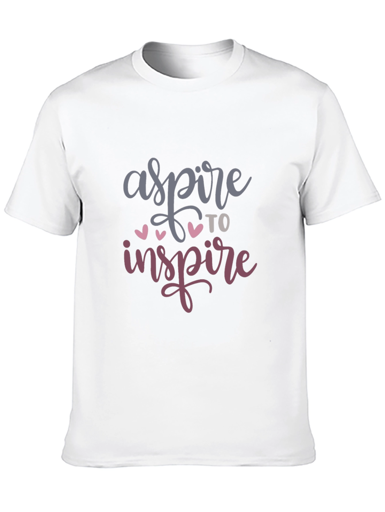 Black Aspire to Inspire Graphic T-Shirt view 10