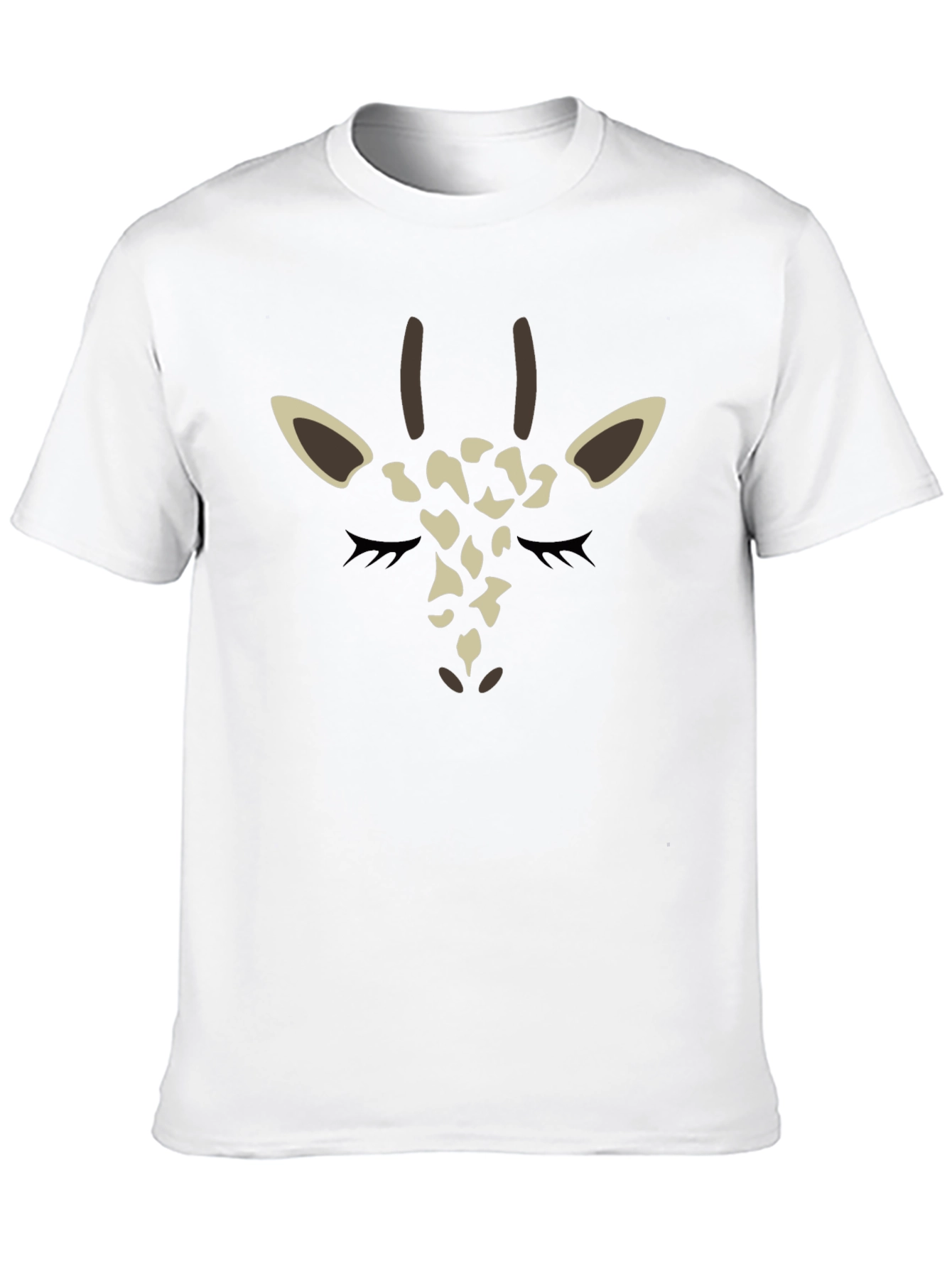 Black Giraffe Face Graphic Tee - Black view 10