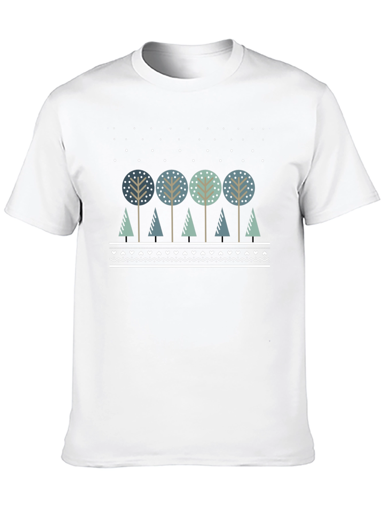 Black Winter Trees Graphic Tee view 10