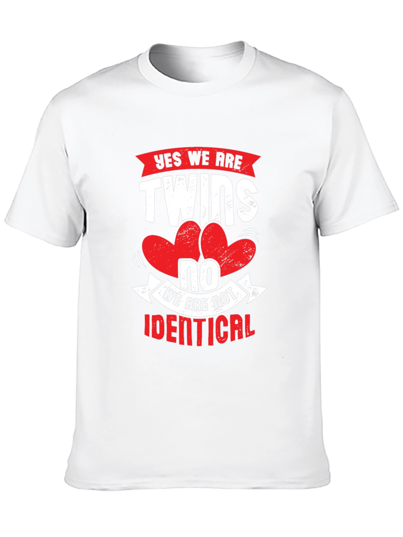 Black Yes We Are Twins T-Shirt - Novelty Tee view 10