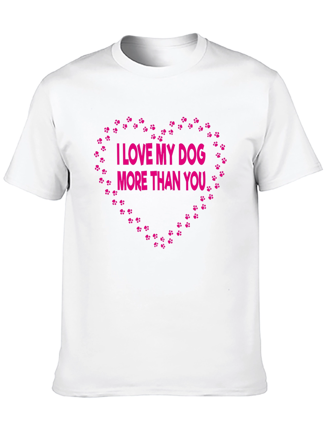 Black I Love My Dog More Than You - Graphic T-Shirt view 10