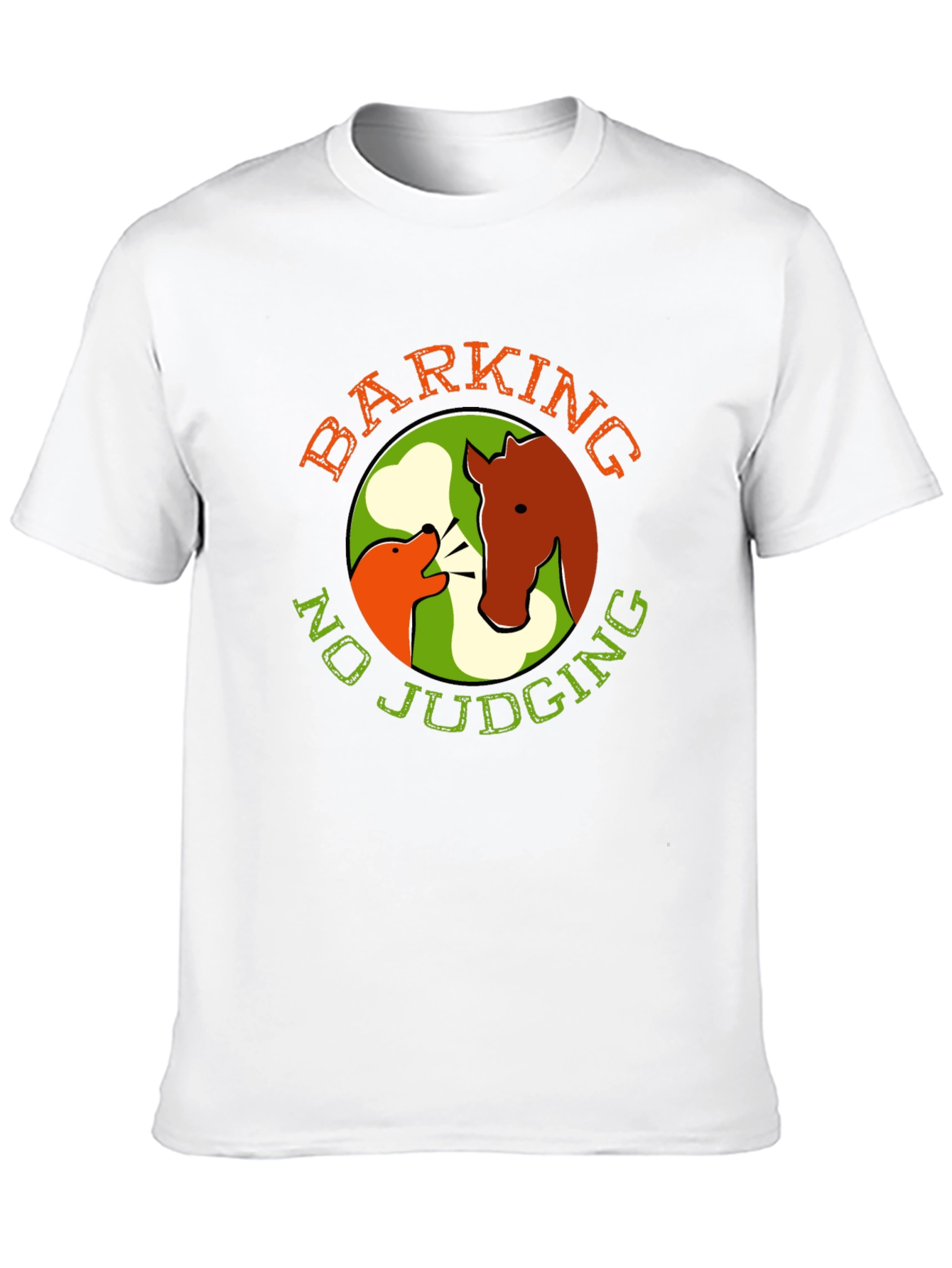 Black Barking No Judging Graphic Tee view 10