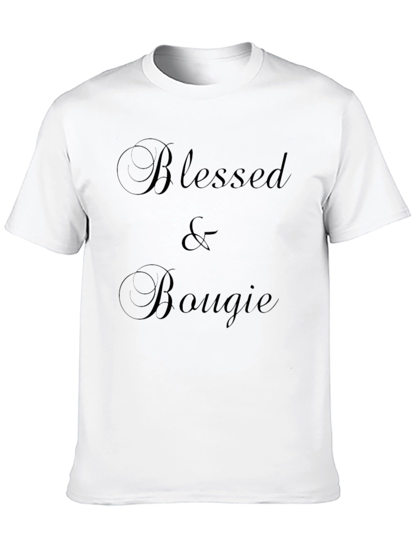 Black Blessed & Bougie Black T-Shirt view 10