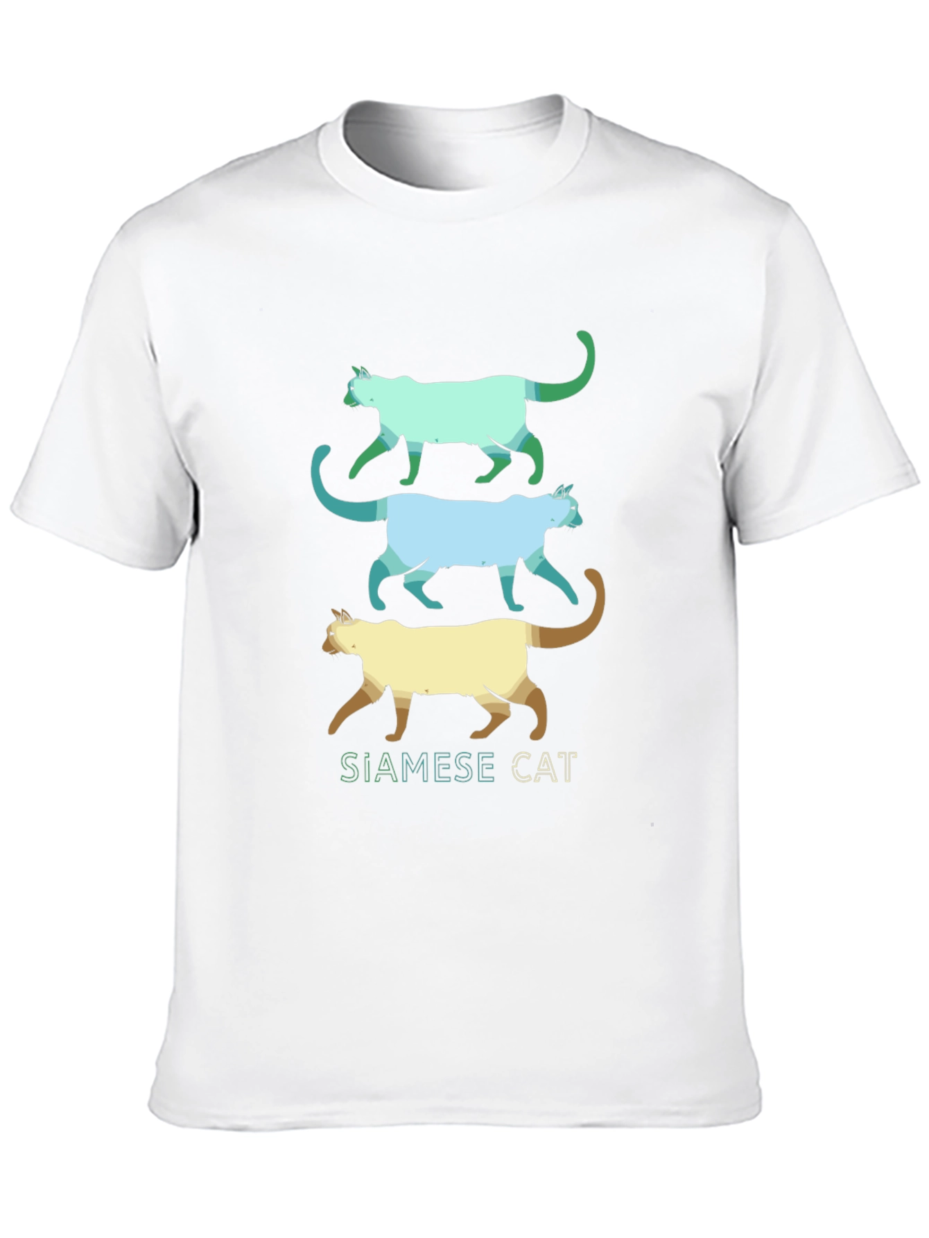 Black Siamese Cat T-Shirt - Cool Cat Design view 10