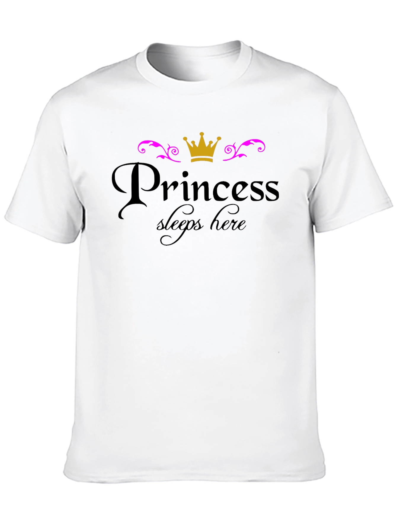 Black Princess Sleeps Here T-Shirt view 10
