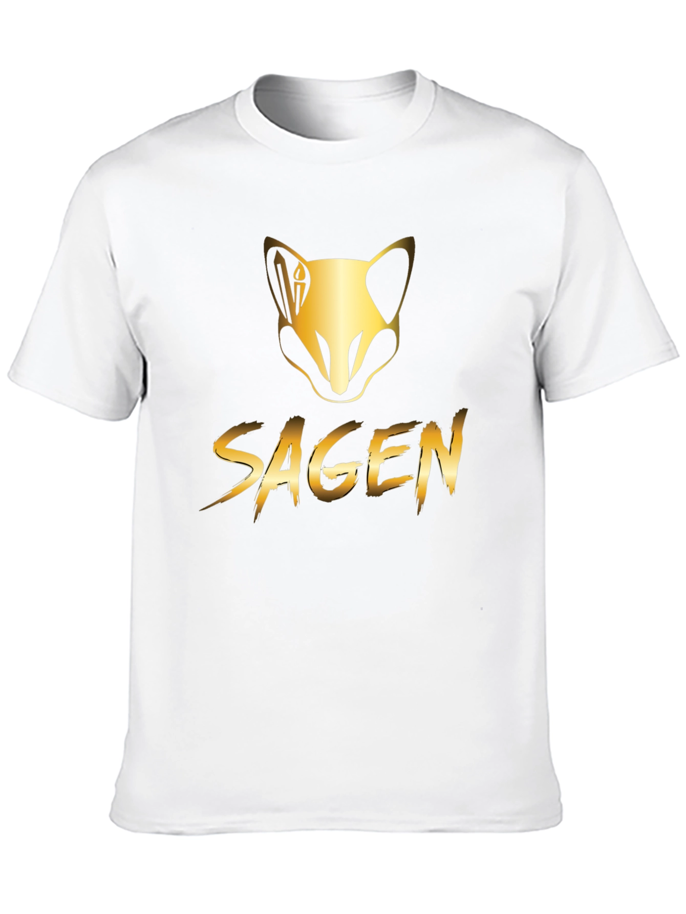 Black Sagen Graphic T-Shirt - Gold Design view 10