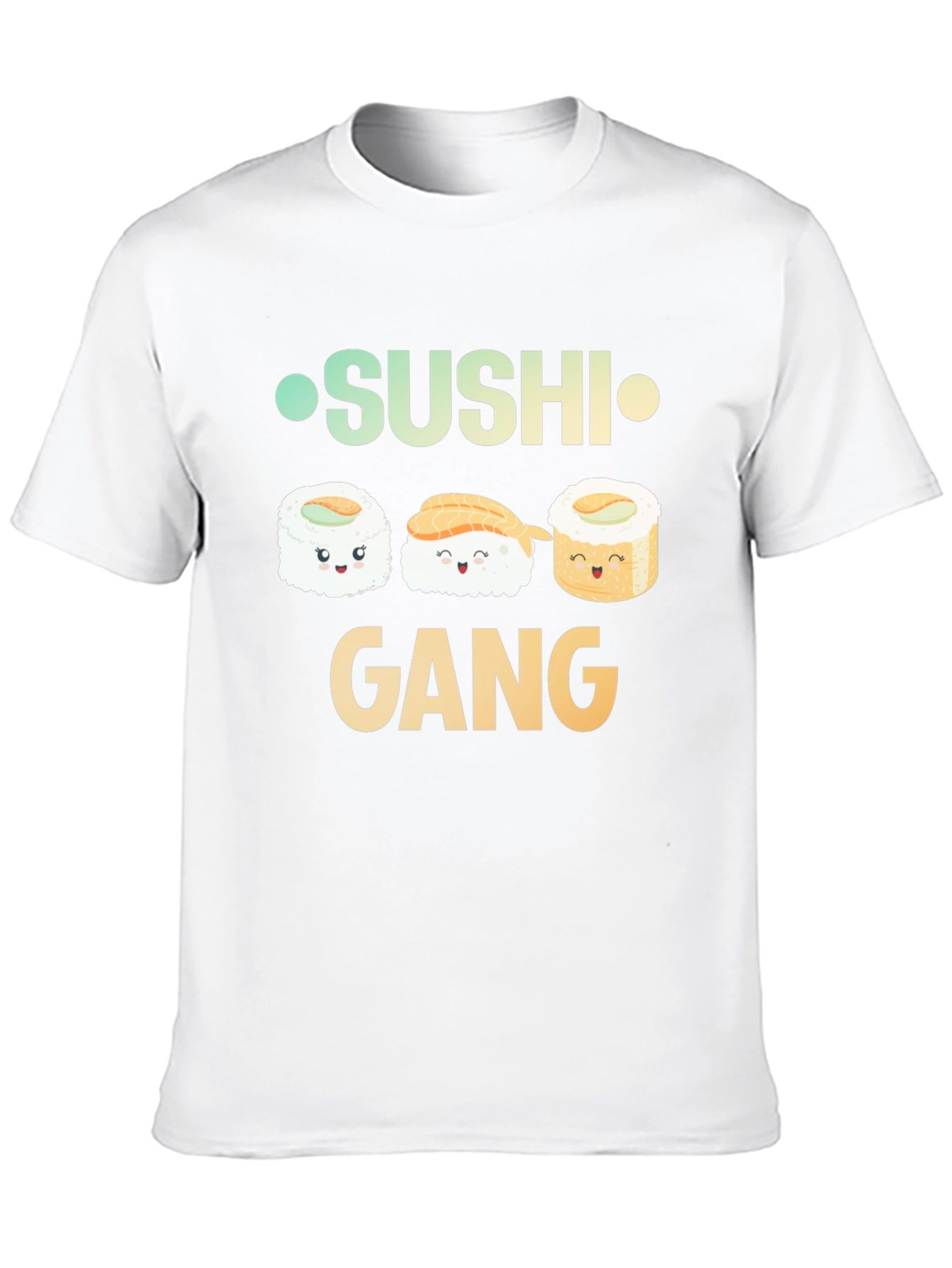Black Sushi Gang Graphic T-Shirt - Black Crew Neck Tee view 10