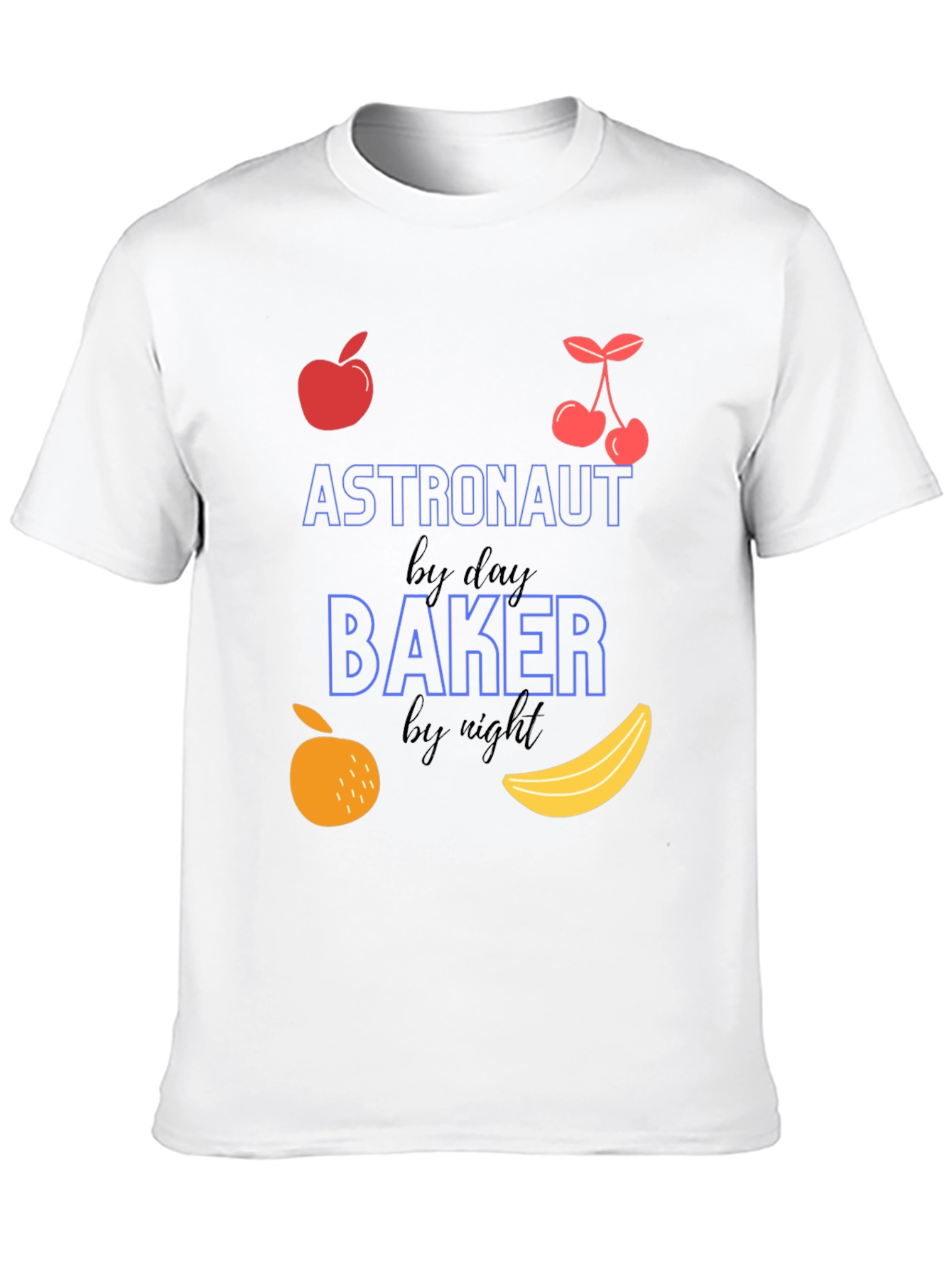 Black Astronaut by Day, Baker by Night Graphic T-Shirt view 10