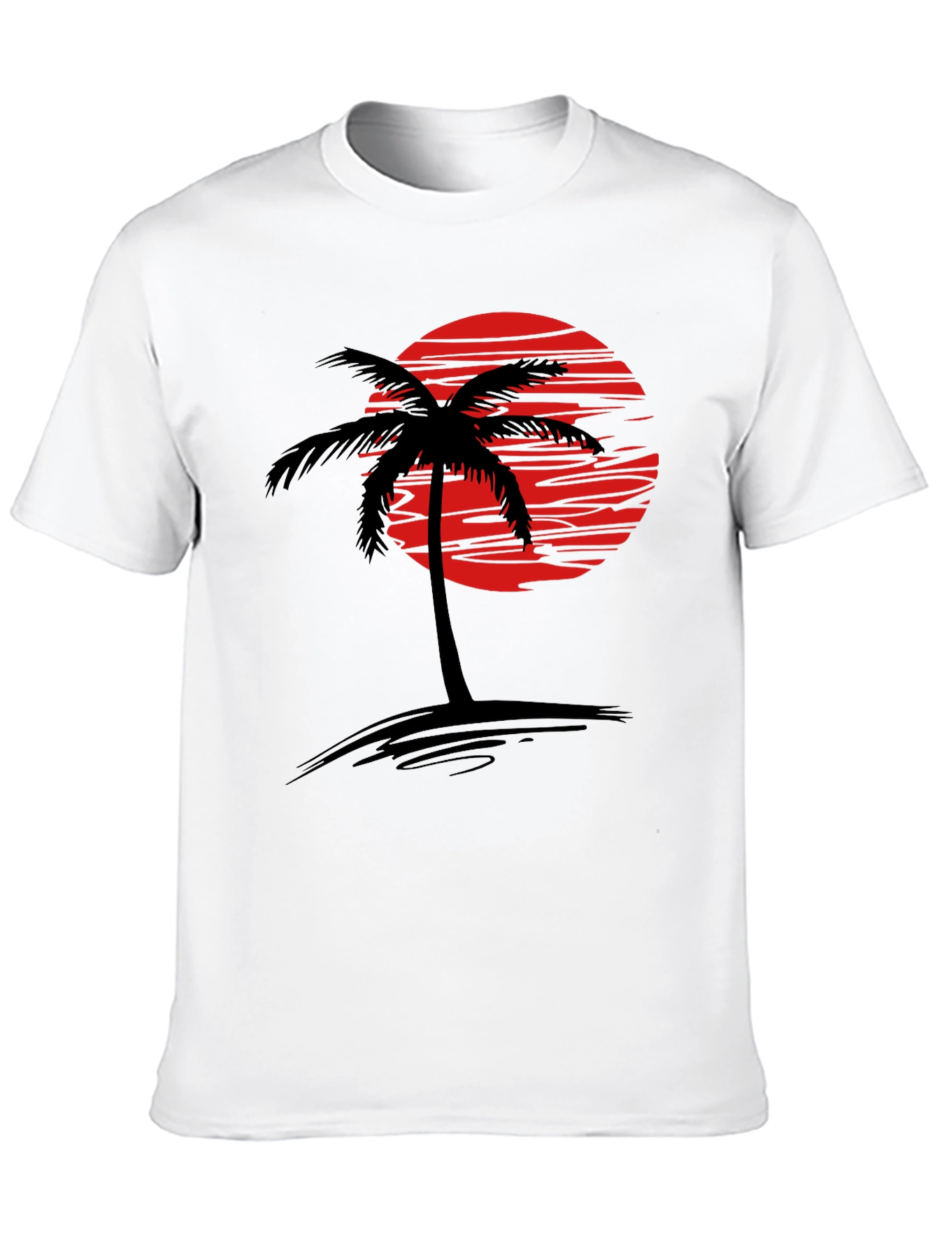 Black Sunset Palm Tree Graphic T-Shirt - Tropical Vibe view 10