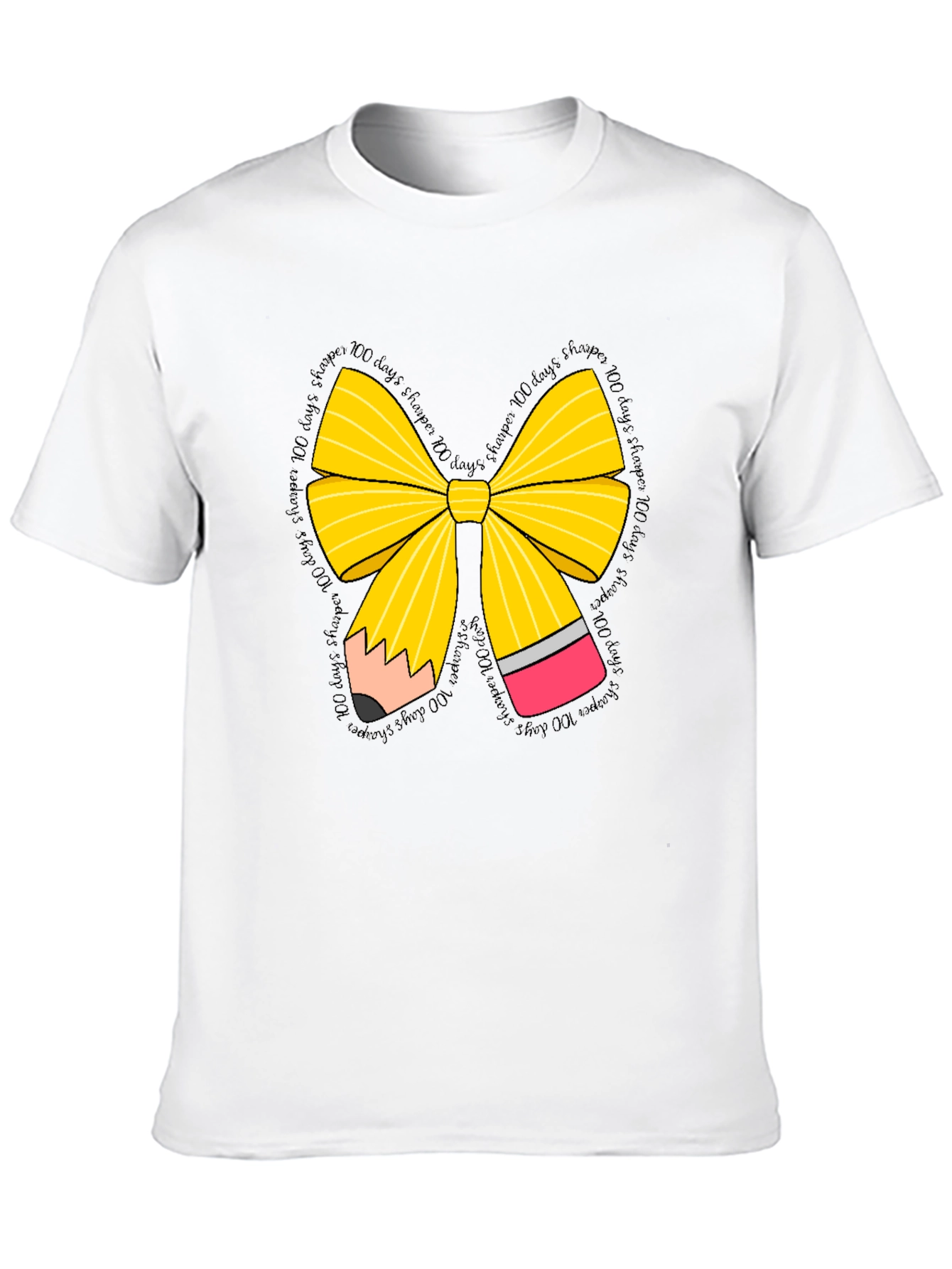 100 Days Sharper Pencil Bow T-Shirt - 10