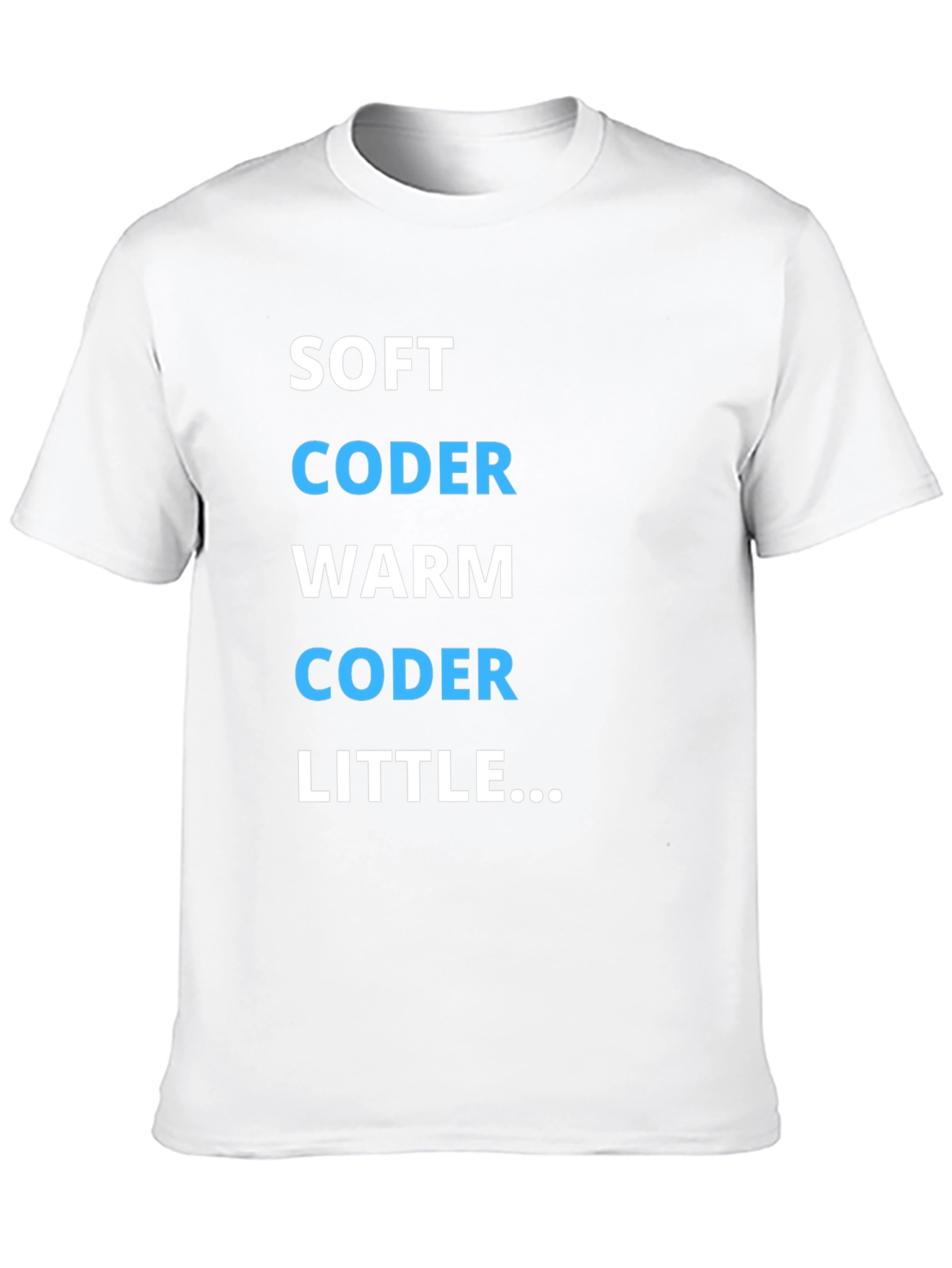 Black Soft Coder Warm Coder Funny Programmer T-Shirt view 10