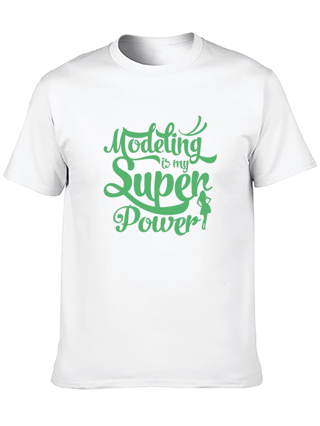 Black Modeling is My Super Power Tee - Black view 10
