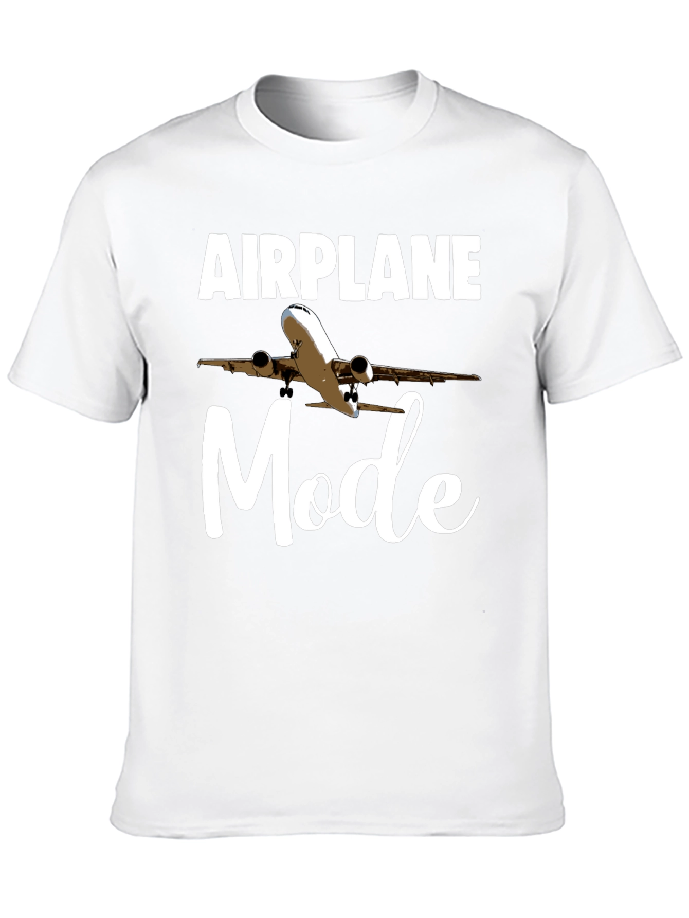 Black Airplane Mode T-Shirt | Funny Travel Tee view 10