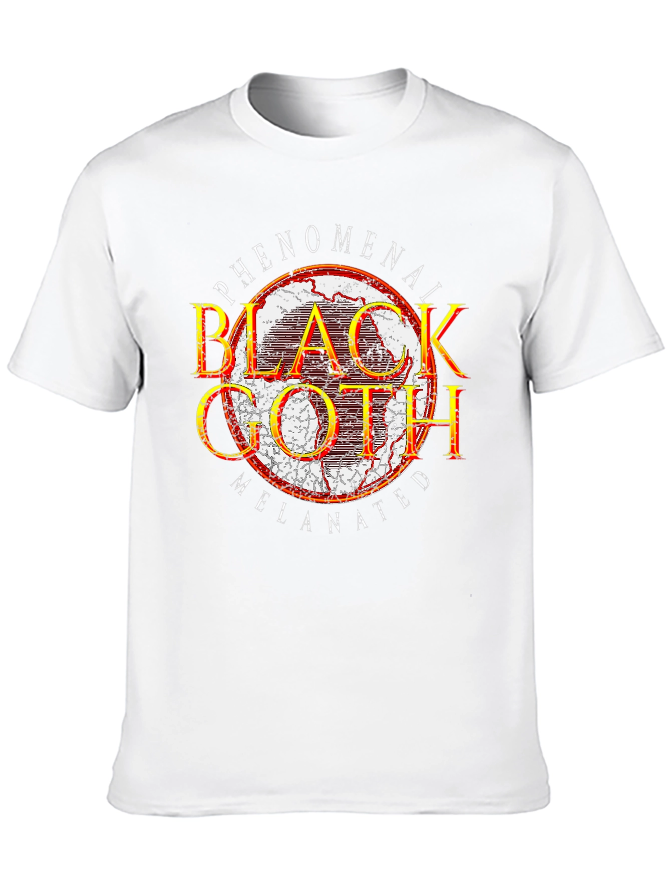 Black Phenomenal Black Goth Melanated Graphic T-Shirt view 10