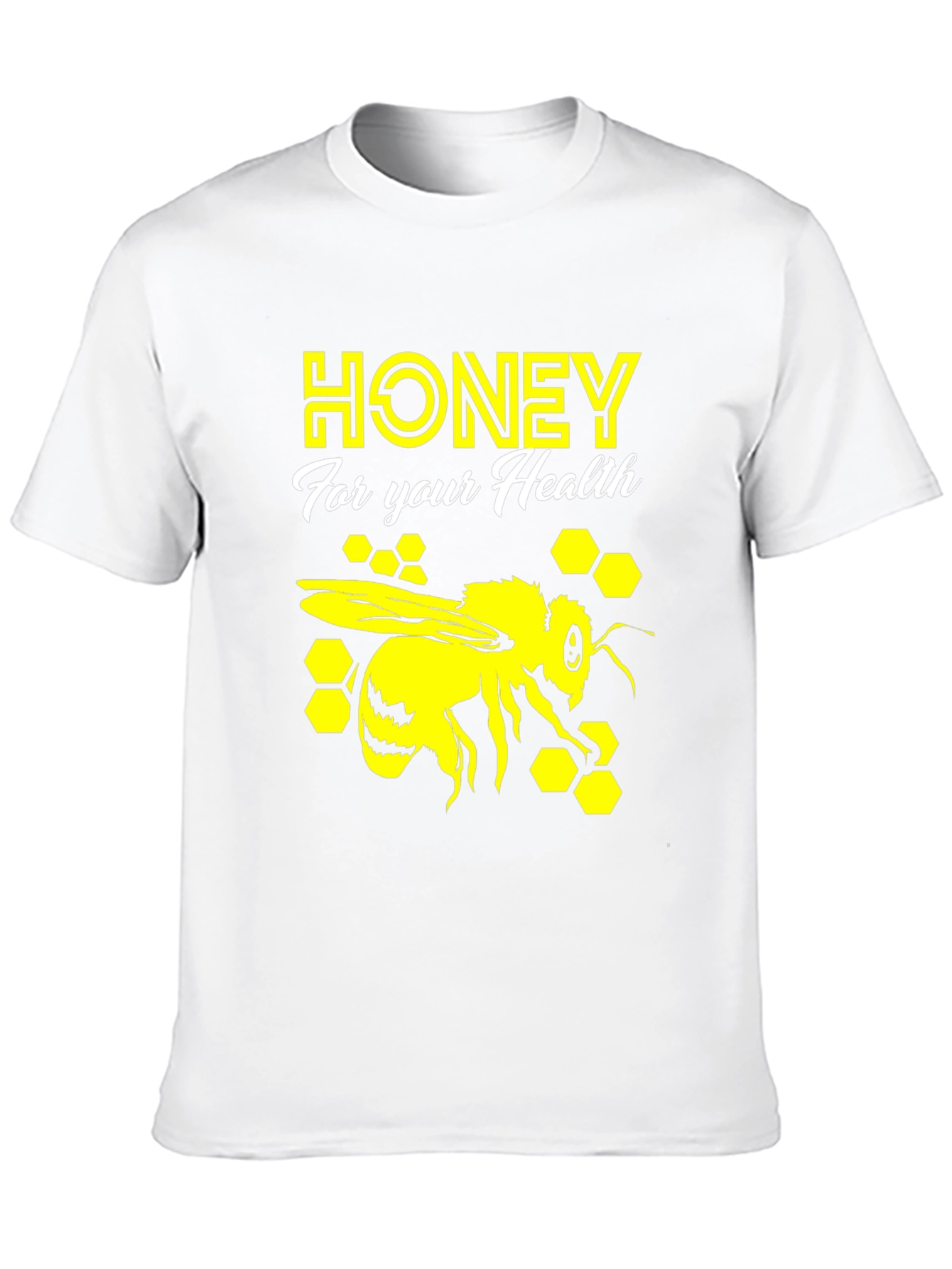 Black Honey Bee Health T-Shirt - Graphic Print Tee view 10