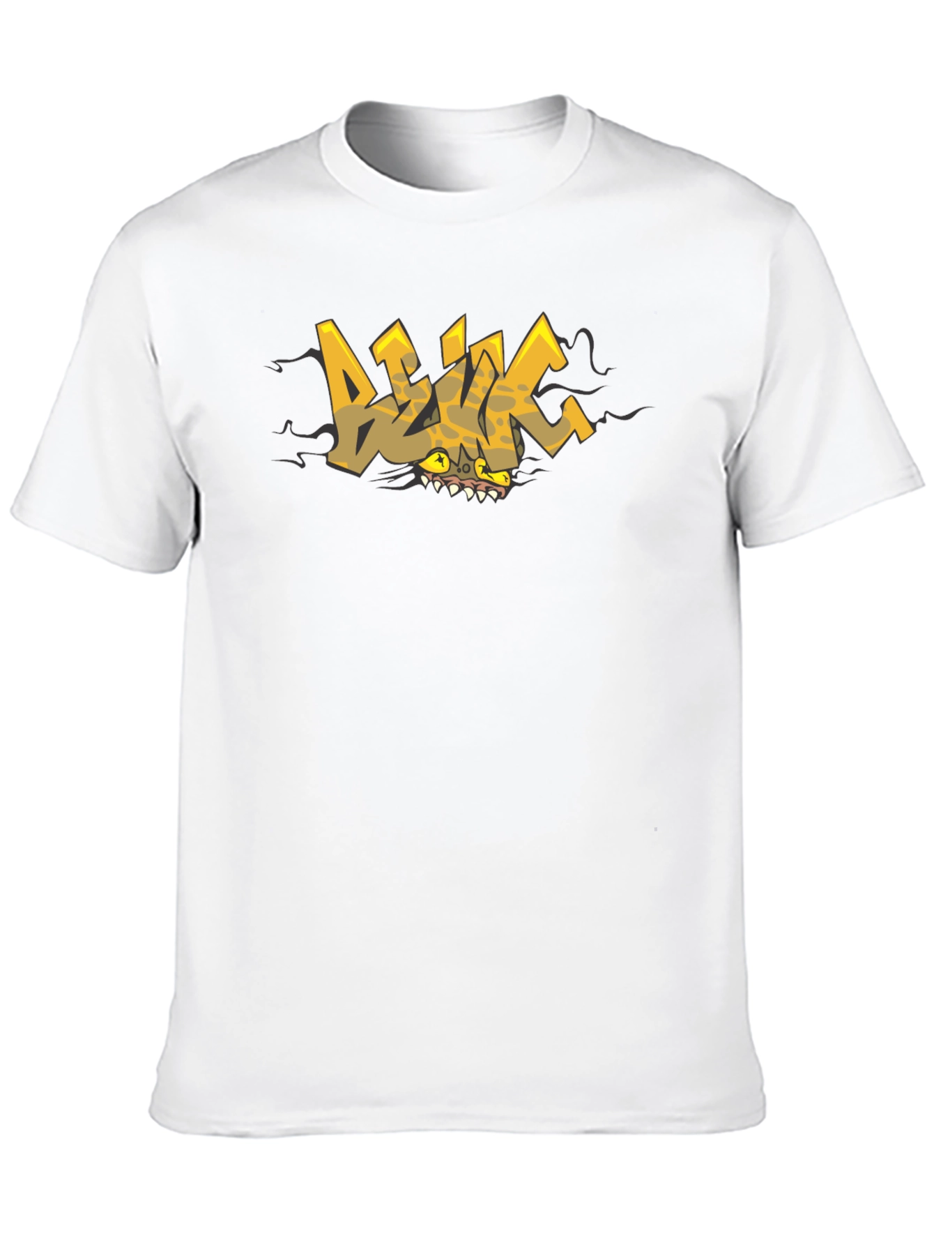 Black Edgy Graphic Print Black T-Shirt view 10