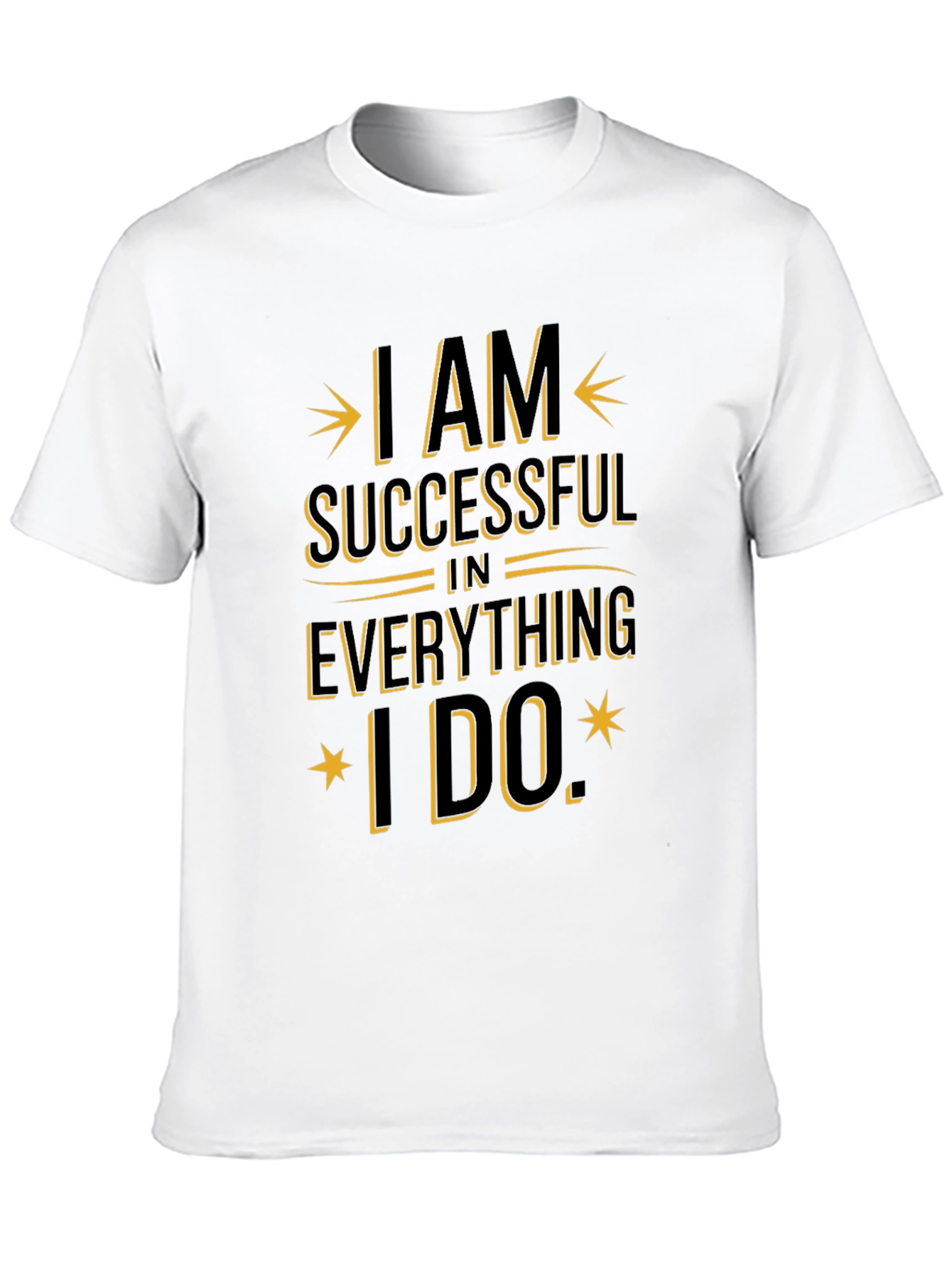 Black I AM Successful T-Shirt - Motivational Graphic Tee view 10