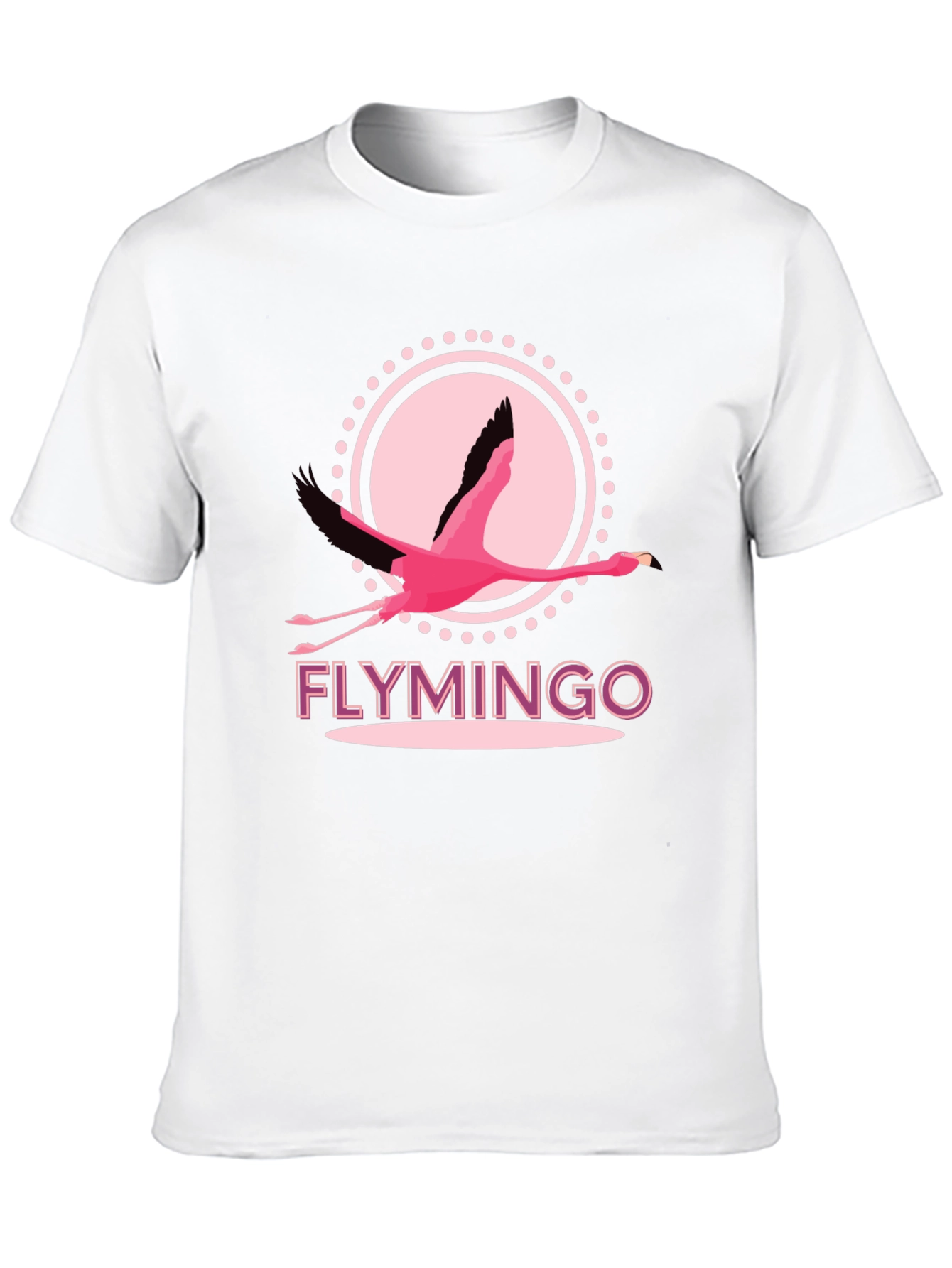 Black Flymingo T-Shirt - Pink Flamingo Graphic Tee view 10