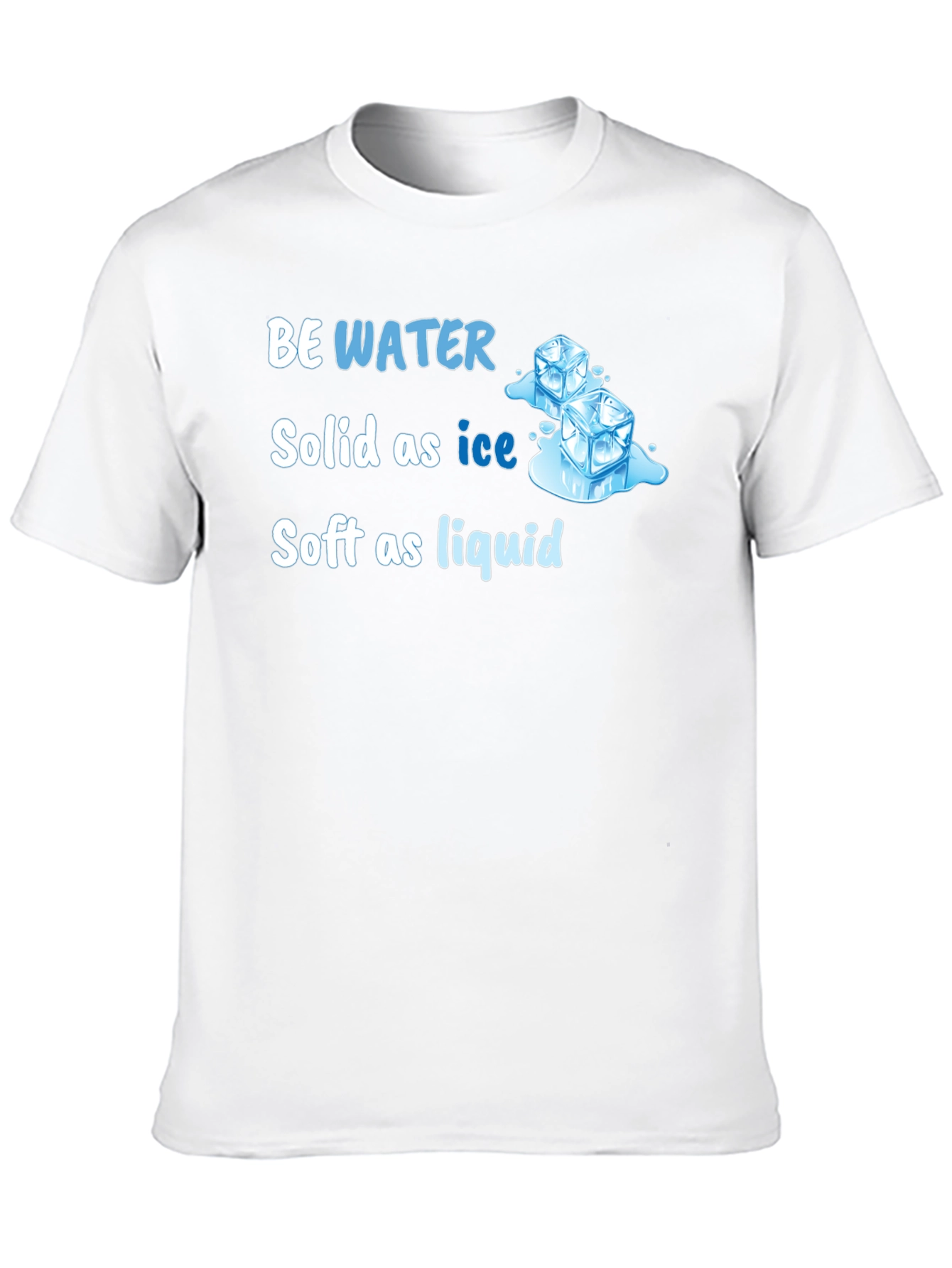 Black Be Water Ice Cube Graphic Tee - Solid as Ice, Soft as Liquid view 10