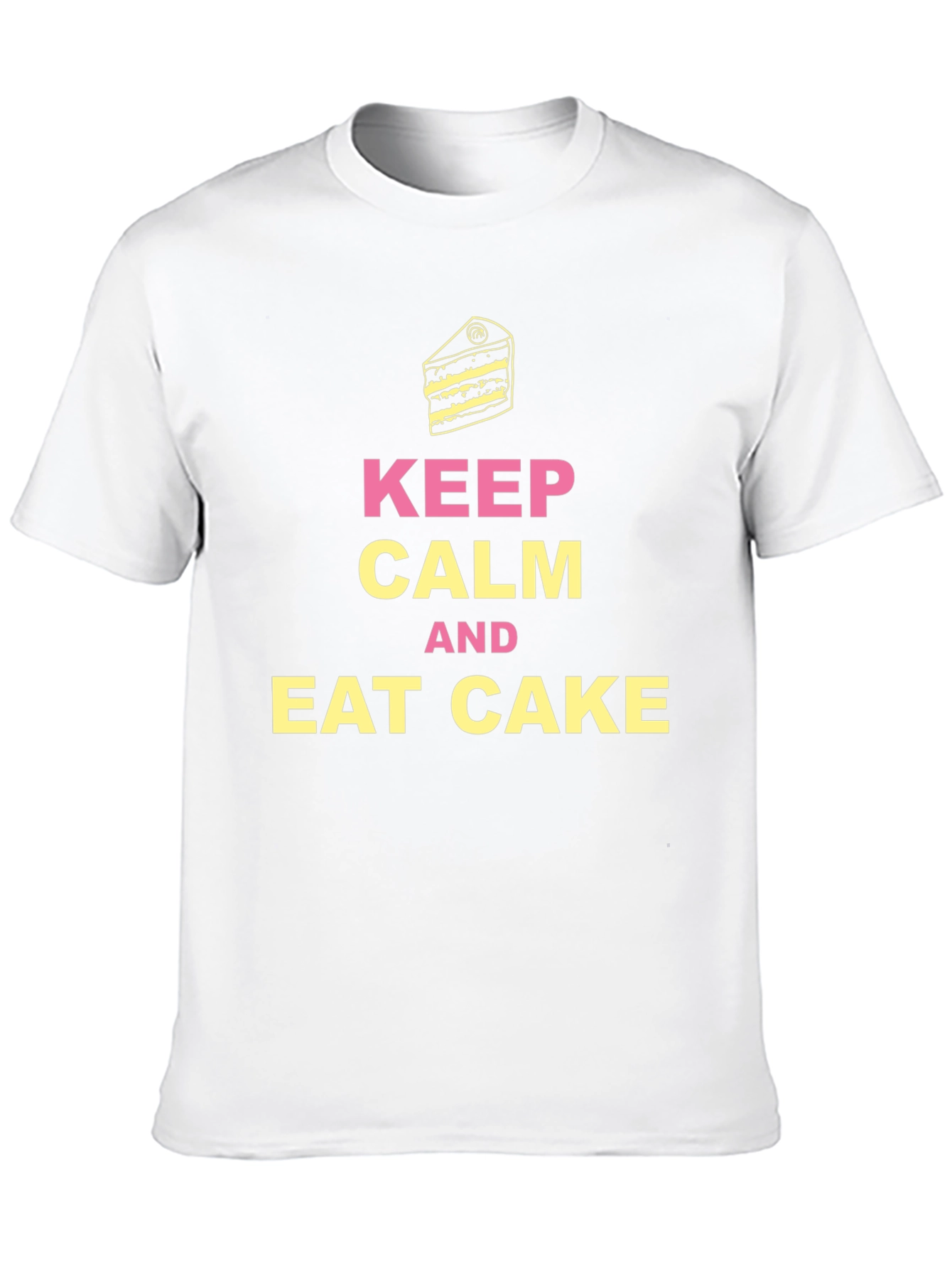 Black Keep Calm Eat Cake T-Shirt view 10