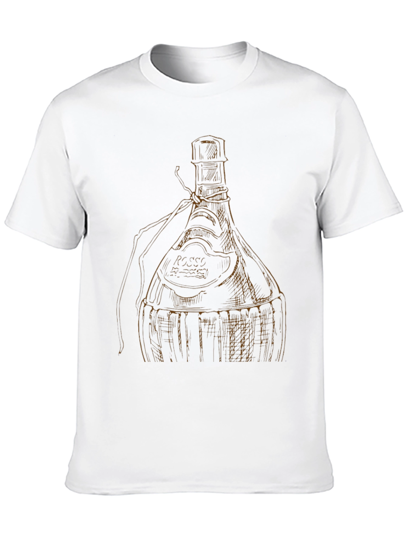 Black Wine Bottle Graphic Tee - Unique Design view 10