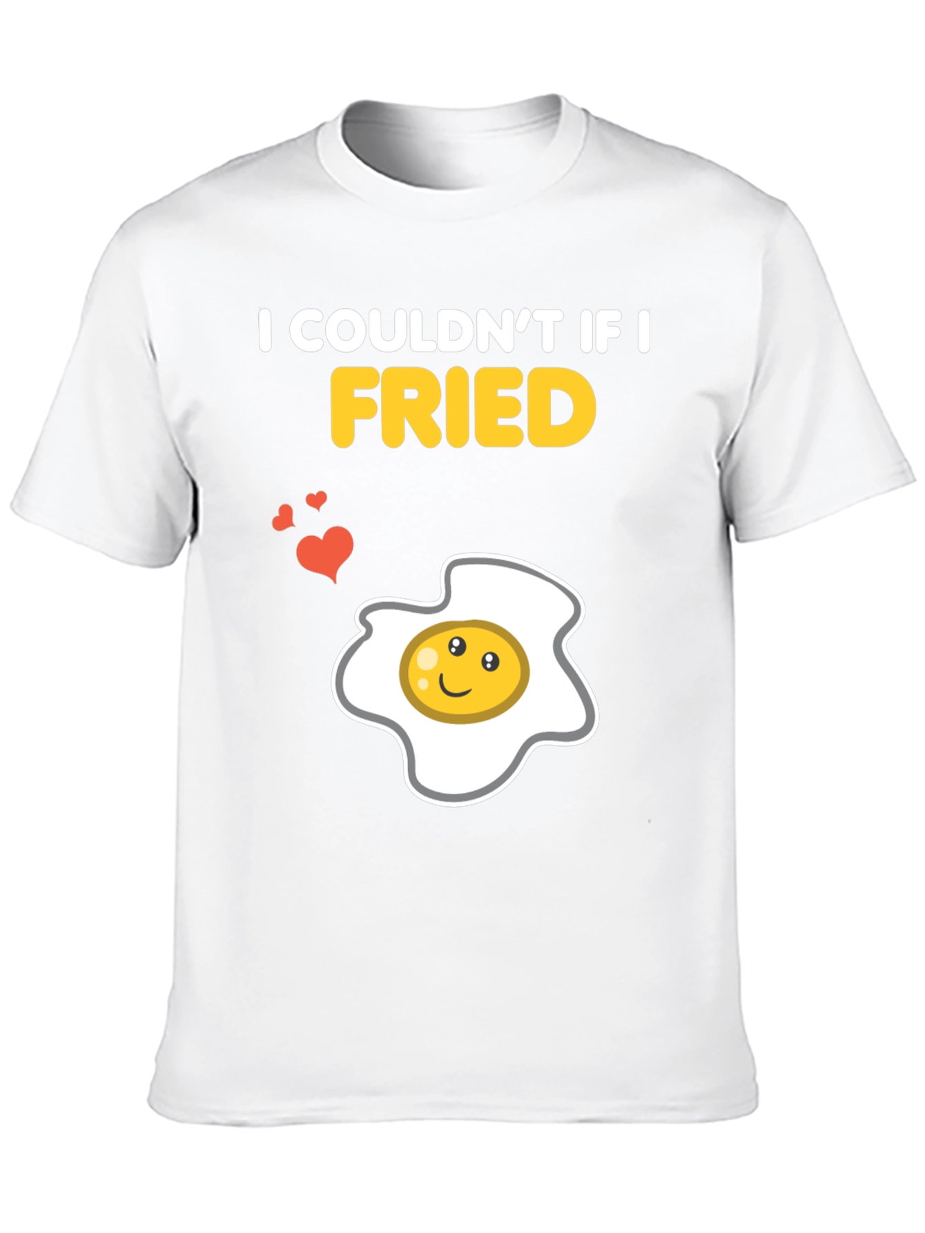 Black Funny Couldn't If I Fried Egg Graphic T-Shirt view 10