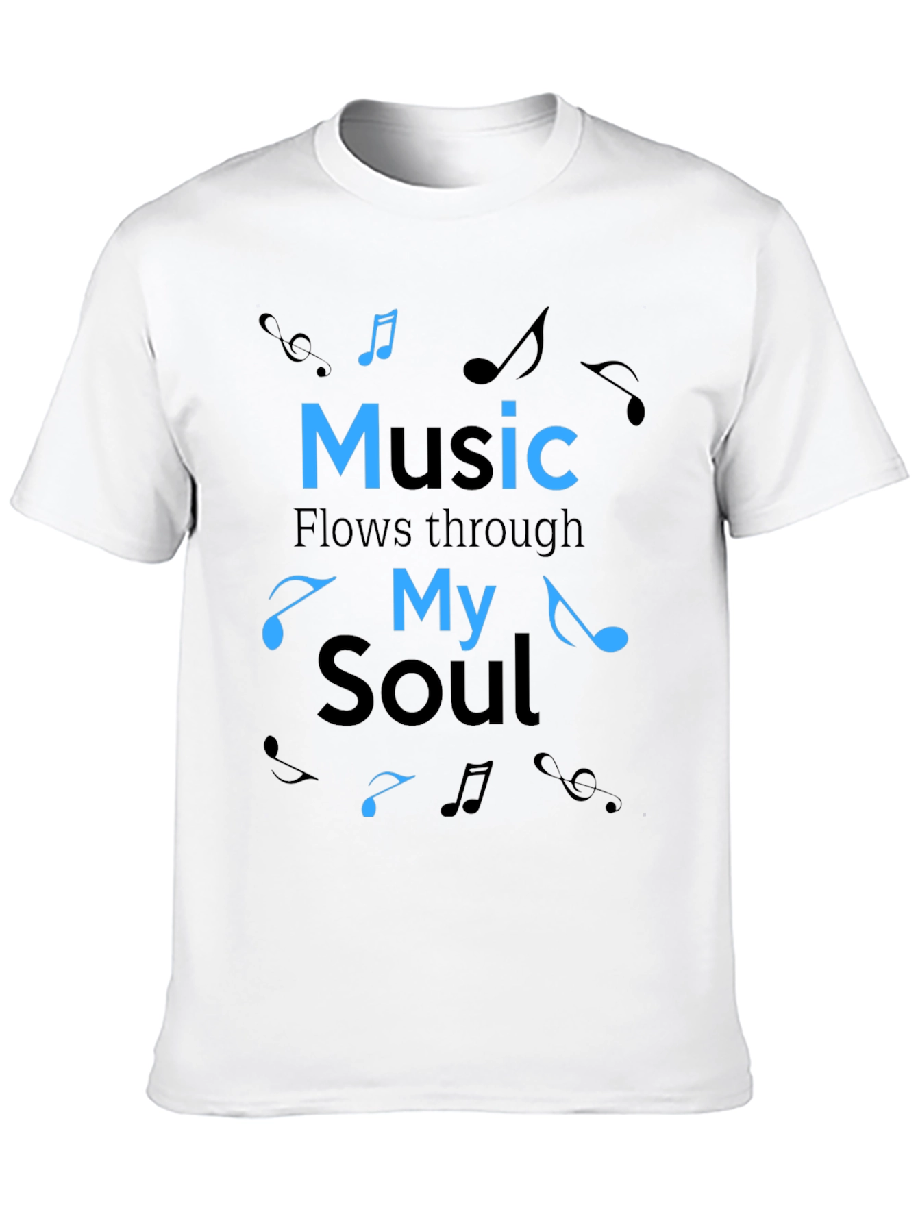 Black Music Flows Through My Soul T-Shirt view 10