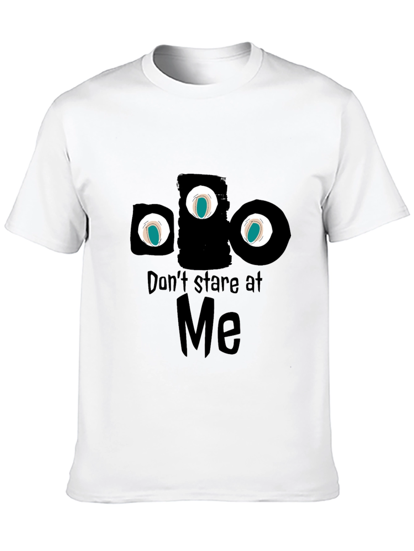 Black Don't Stare at Me Graphic Tee view 10
