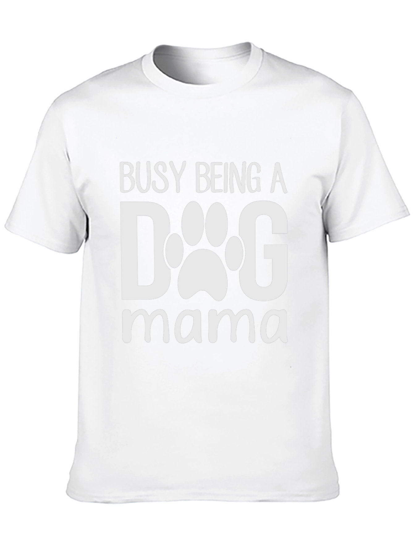 Black Dog Mama T-Shirt - Cute Paw Print Design view 10