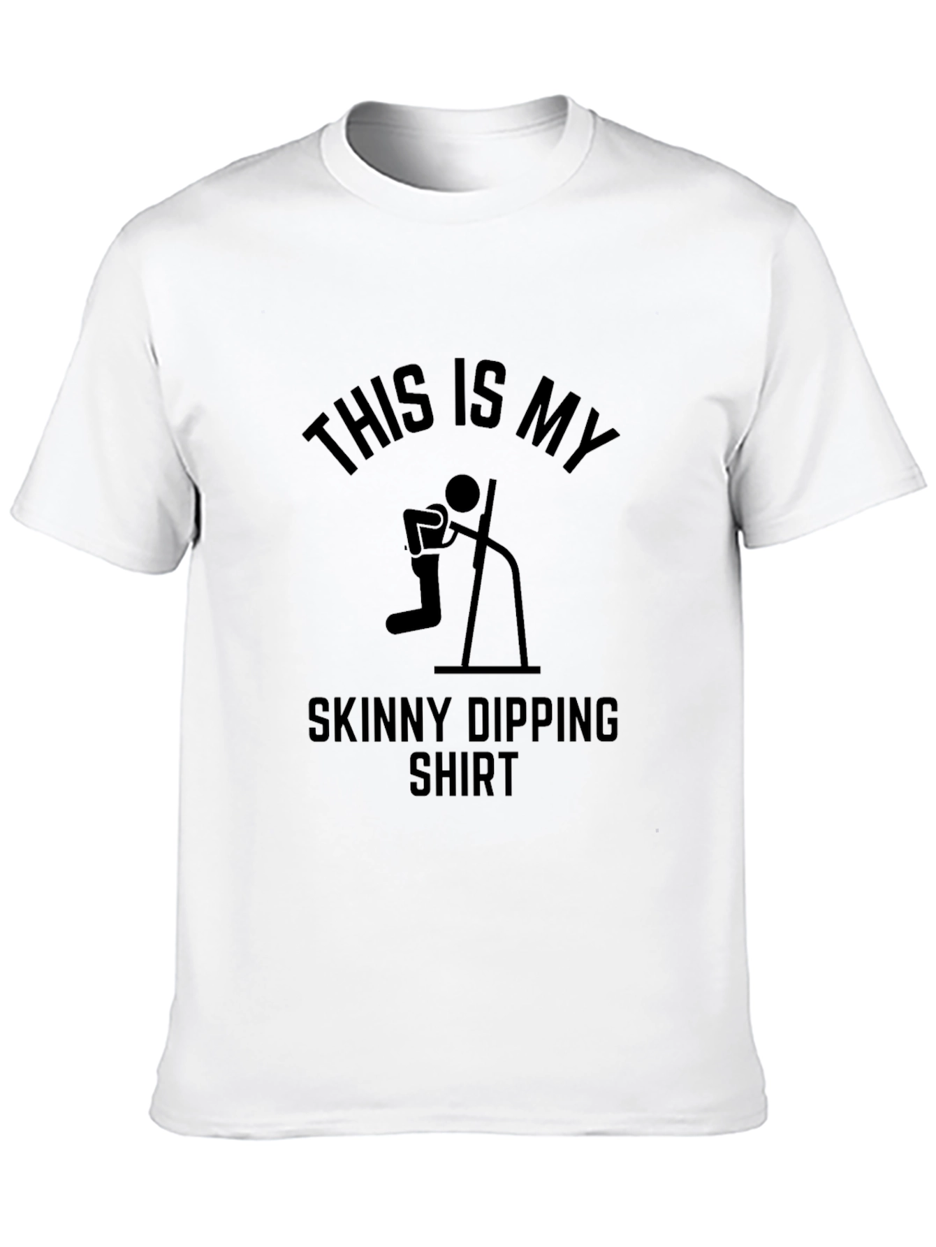 Black Skinny Dipping Shirt - Funny Graphic Tee view 10