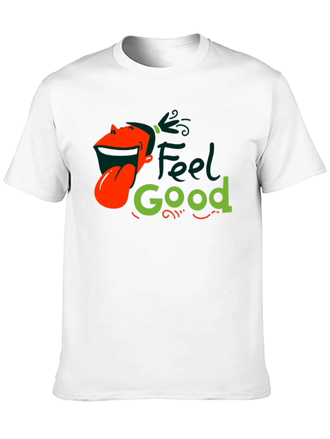 Black Feel Good Graphic Black T-Shirt view 10