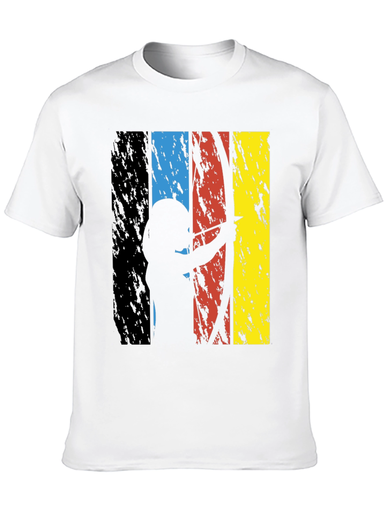 Black Archery Silhouette Graphic Tee - Grunge Style view 10