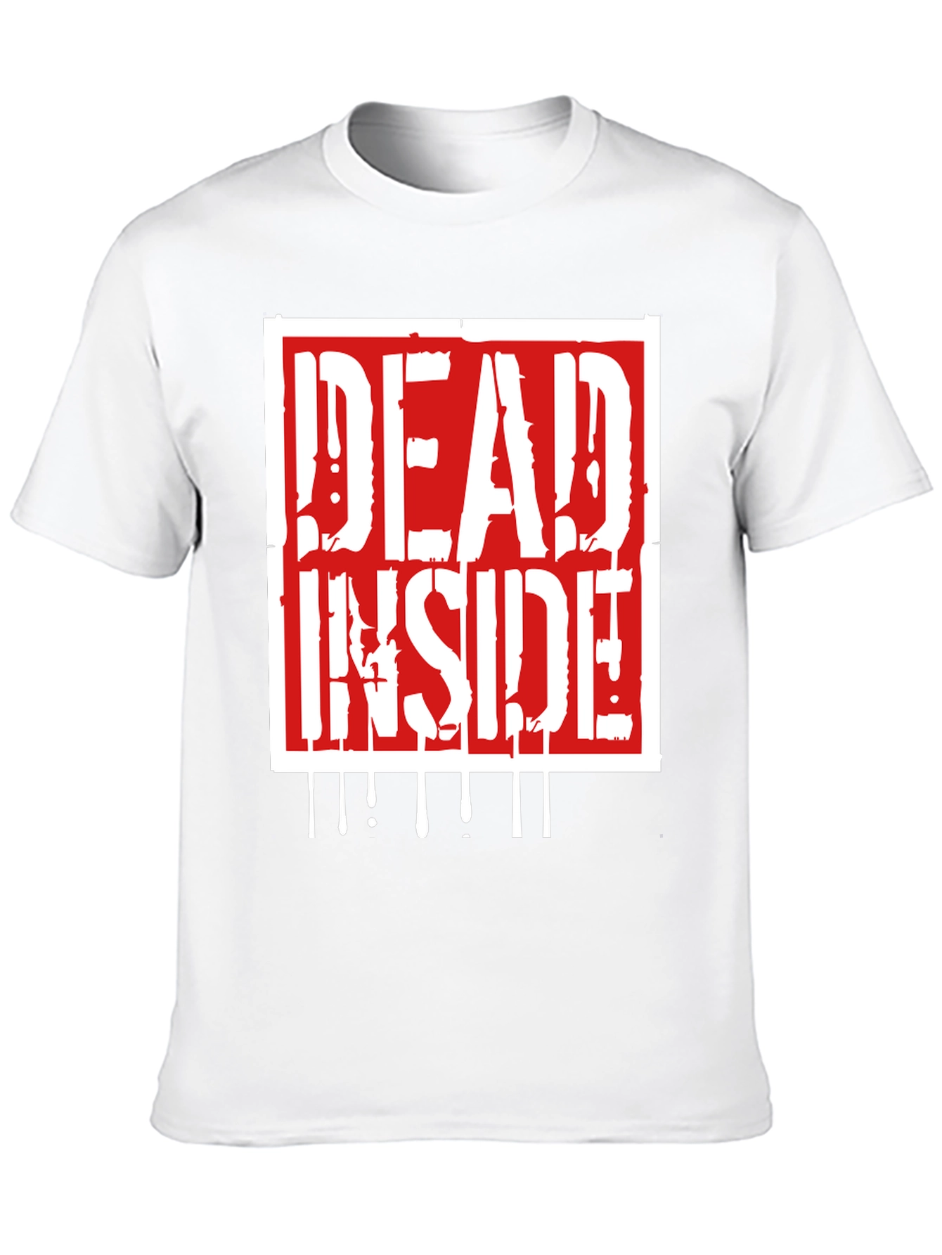 Black Dead Inside Graphic Print Tee - Black view 10