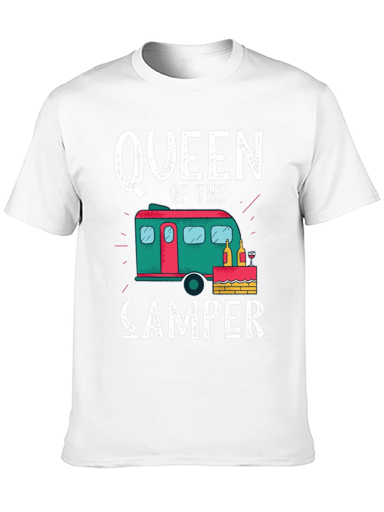Black Queen of the Camper Graphic Tee view 10
