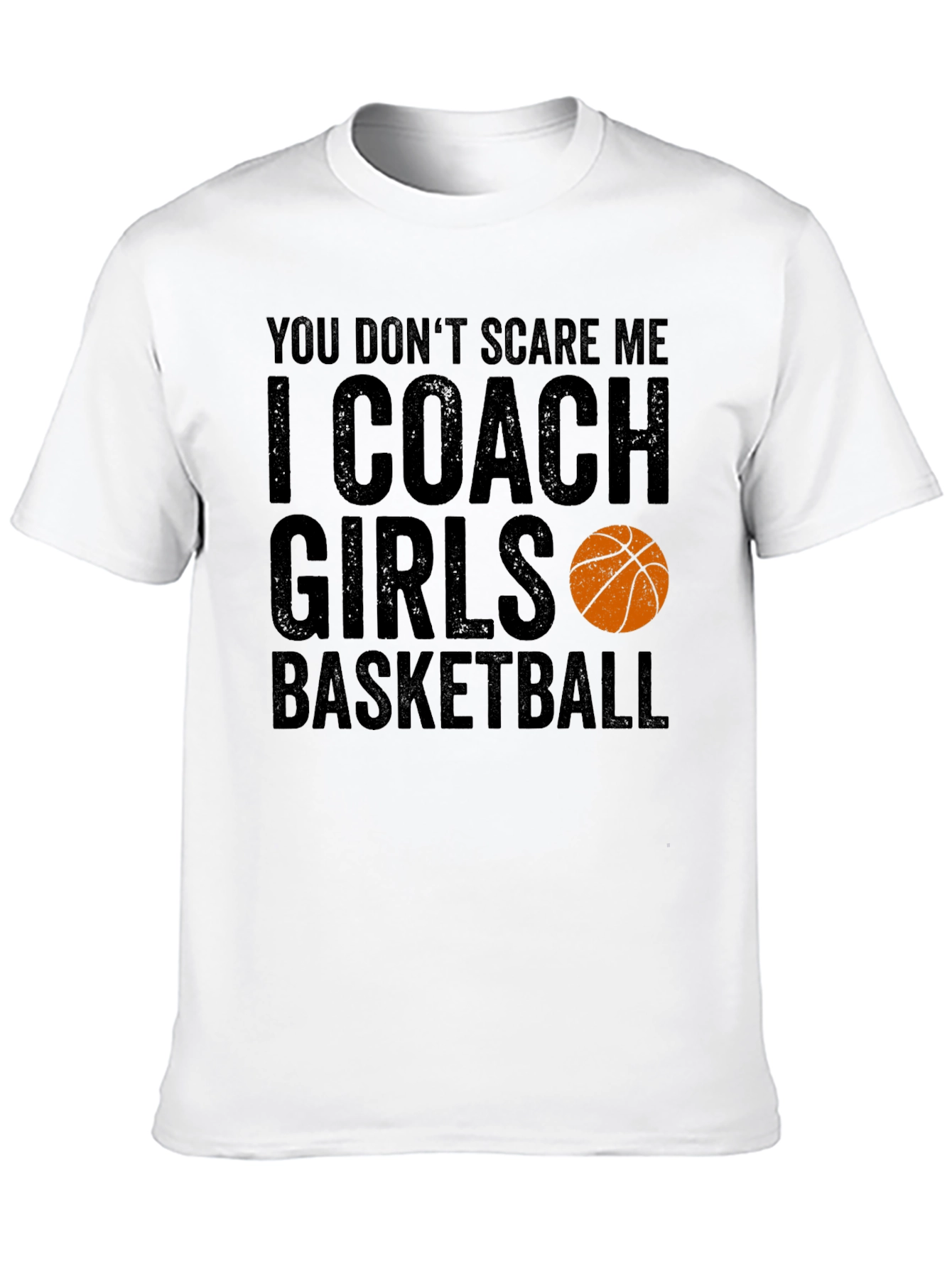Black Funny Basketball Coach T-Shirt - I Coach Girls Basketball view 10