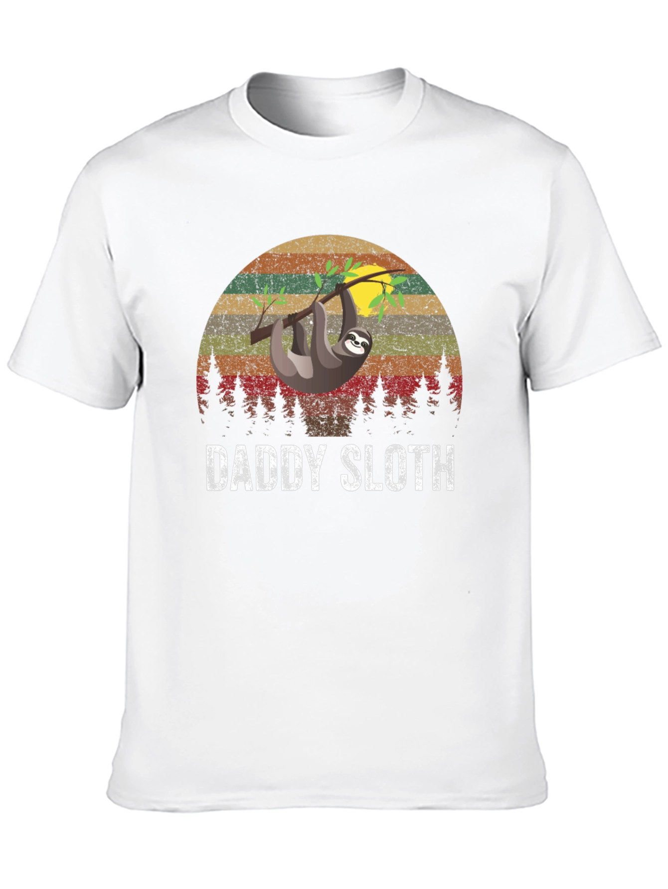 Black Daddy Sloth Graphic T-Shirt view 10