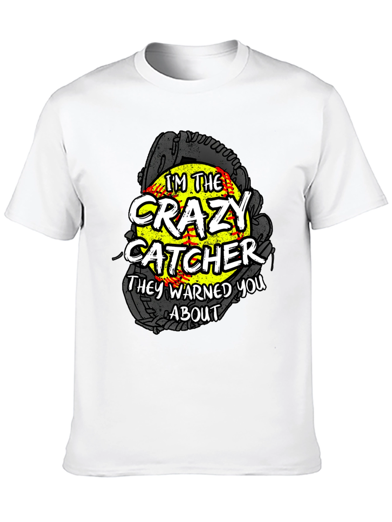 Crazy Catcher Softball Graphic Tee - 10