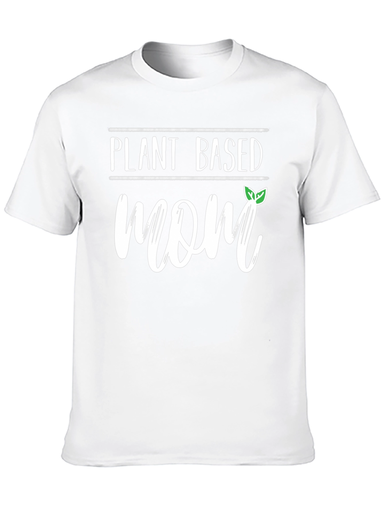 Black Plant Based Mom Graphic T-Shirt - Vegan Lifestyle Tee view 10