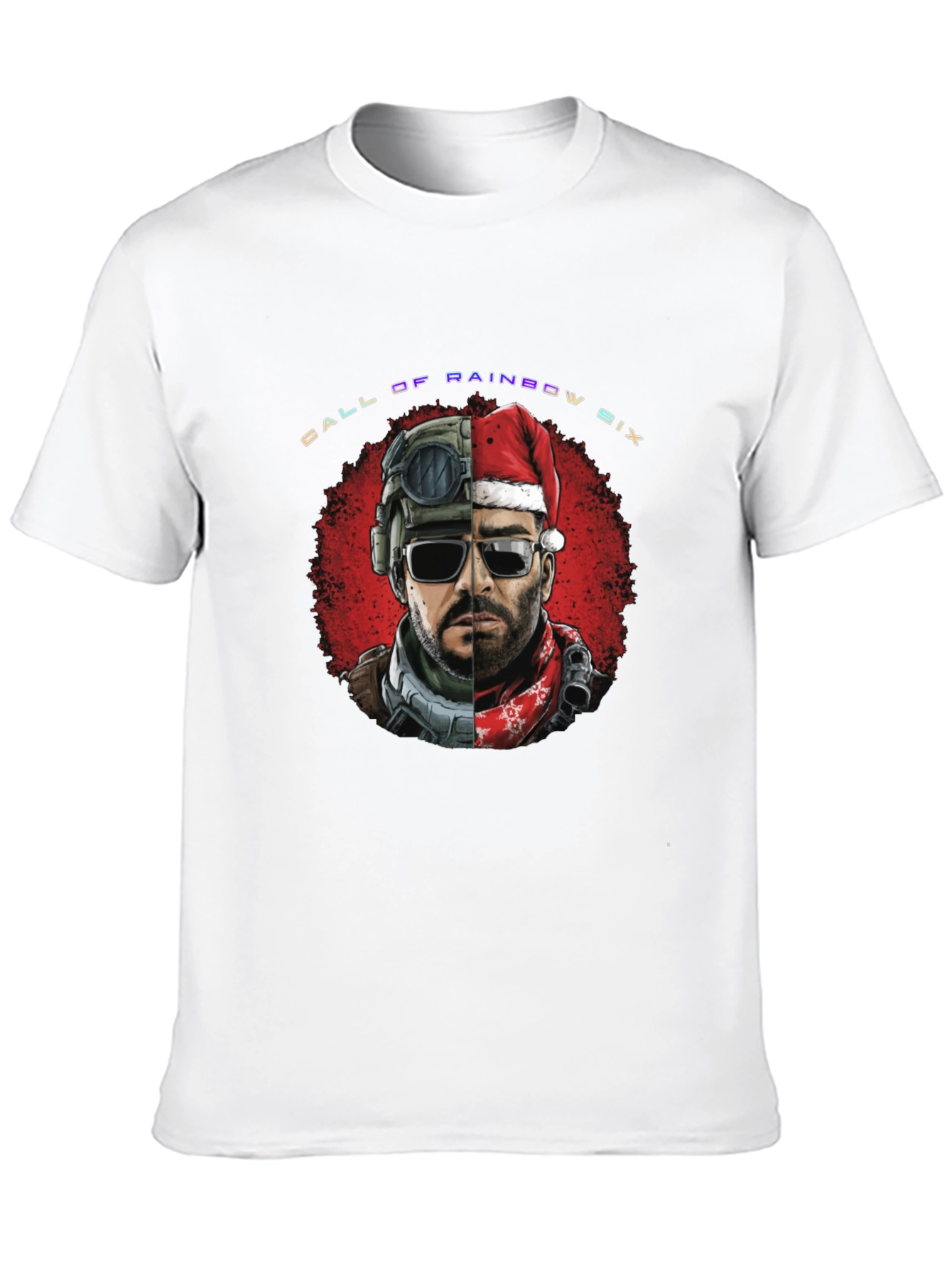 Black Call of Rainbow Six Holiday Graphic Tee view 10