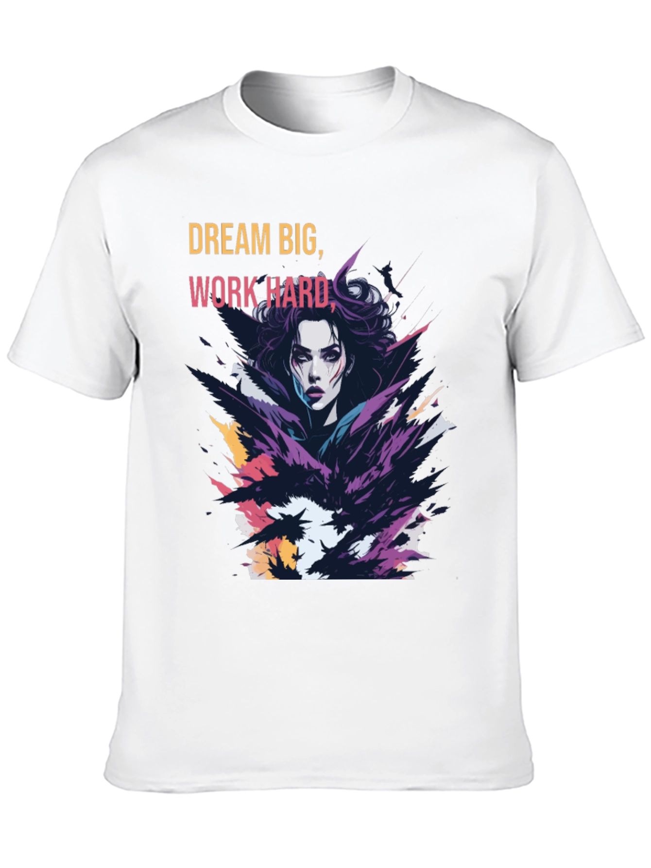 Black Dream Big Graphic Tee - Soft Cotton Blend view 10