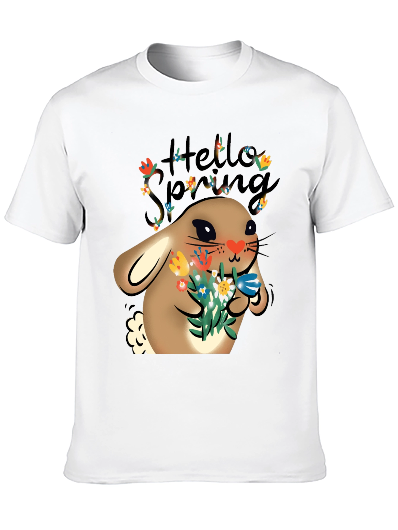 Black Spring Bunny T-Shirt view 10