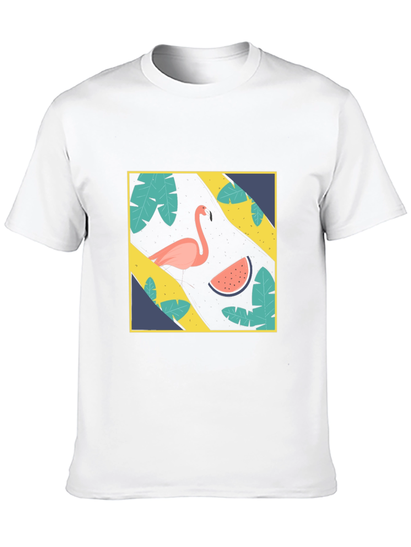 Black Tropical Flamingo Graphic Tee view 10