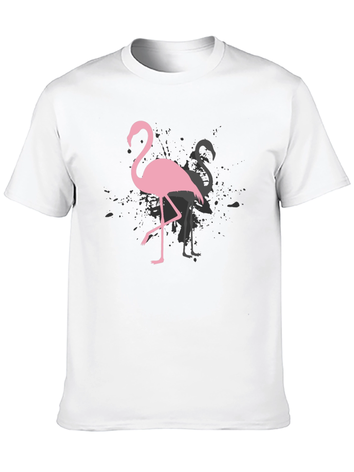 Black Flamingo Graphic Tee - Trendy Black T-Shirt view 10